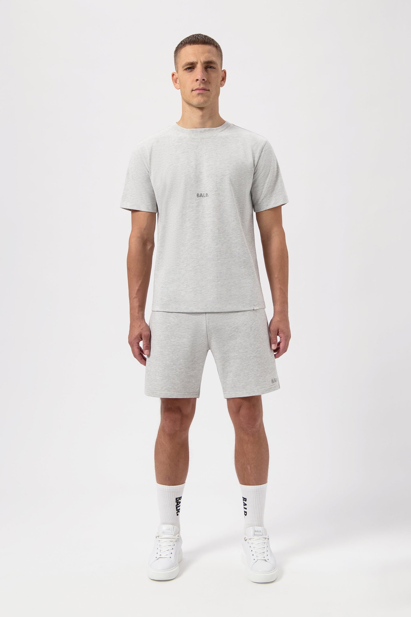 LOGO T-SHIRT LT GREY MELANGE 2