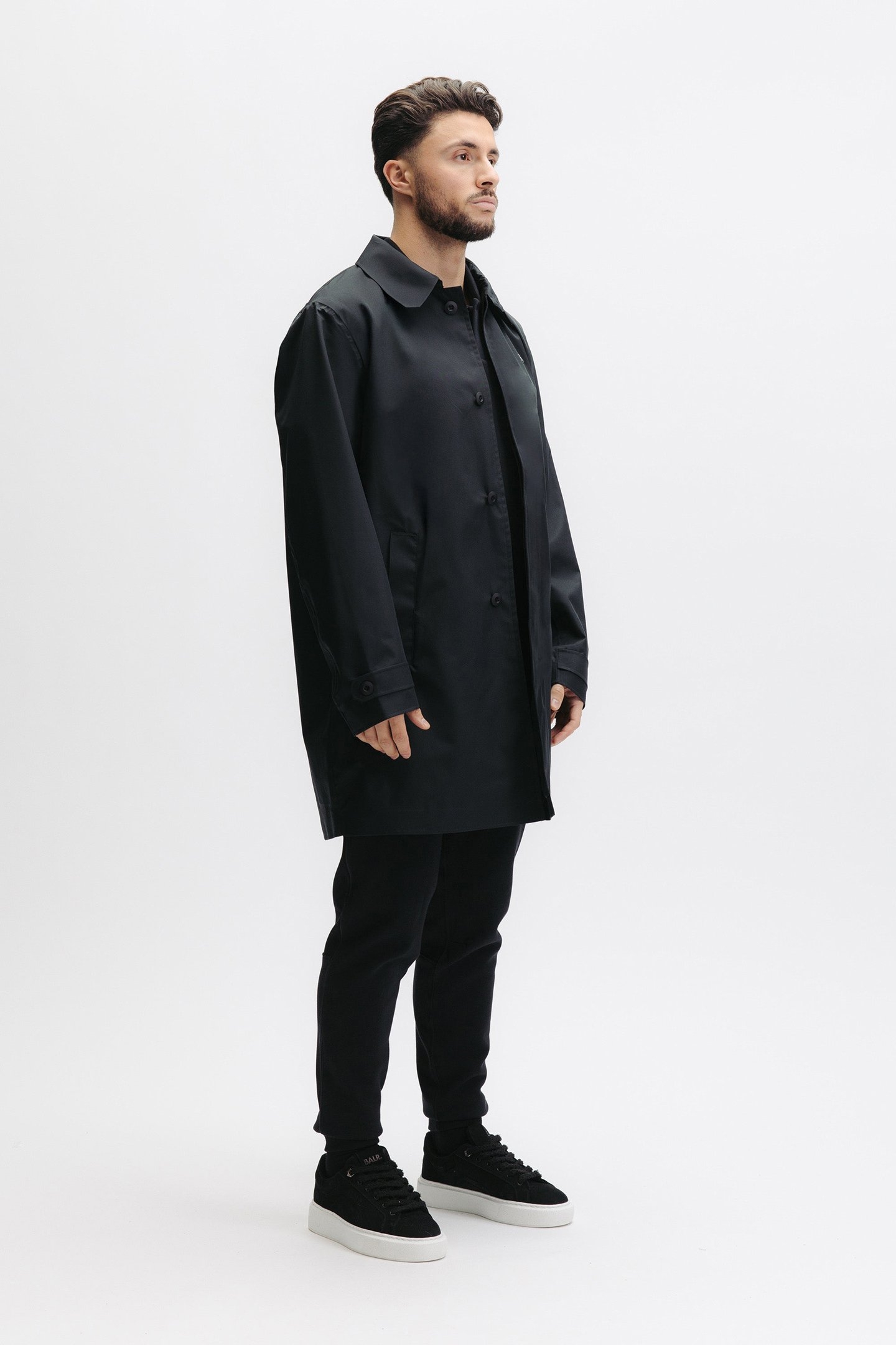 Q SERIES TRENCH COAT JET BLACK 5