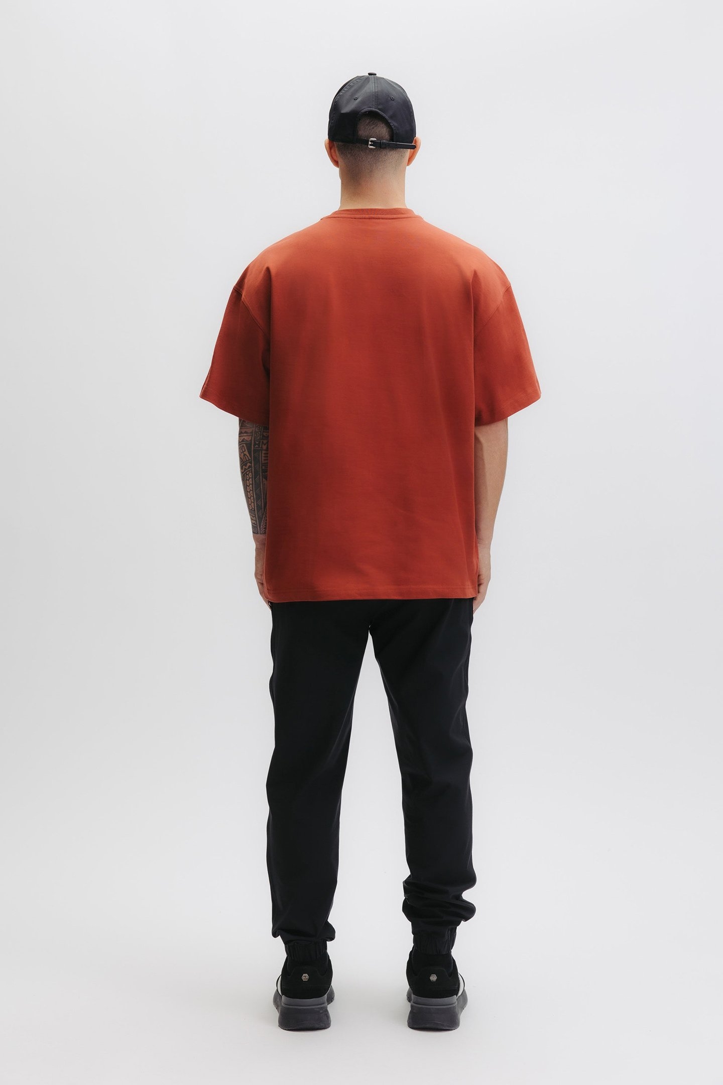 LOGO BOX T-SHIRT BURNT RED 2