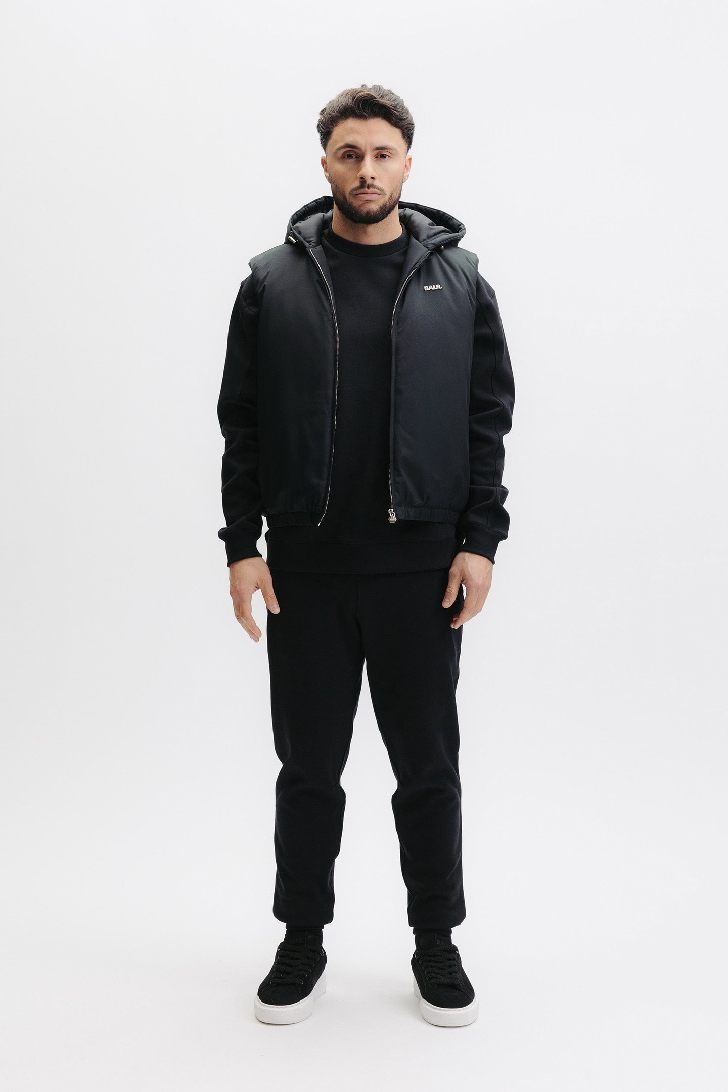 Q SERIES HOODED BODYWARMER JET BLACK 1