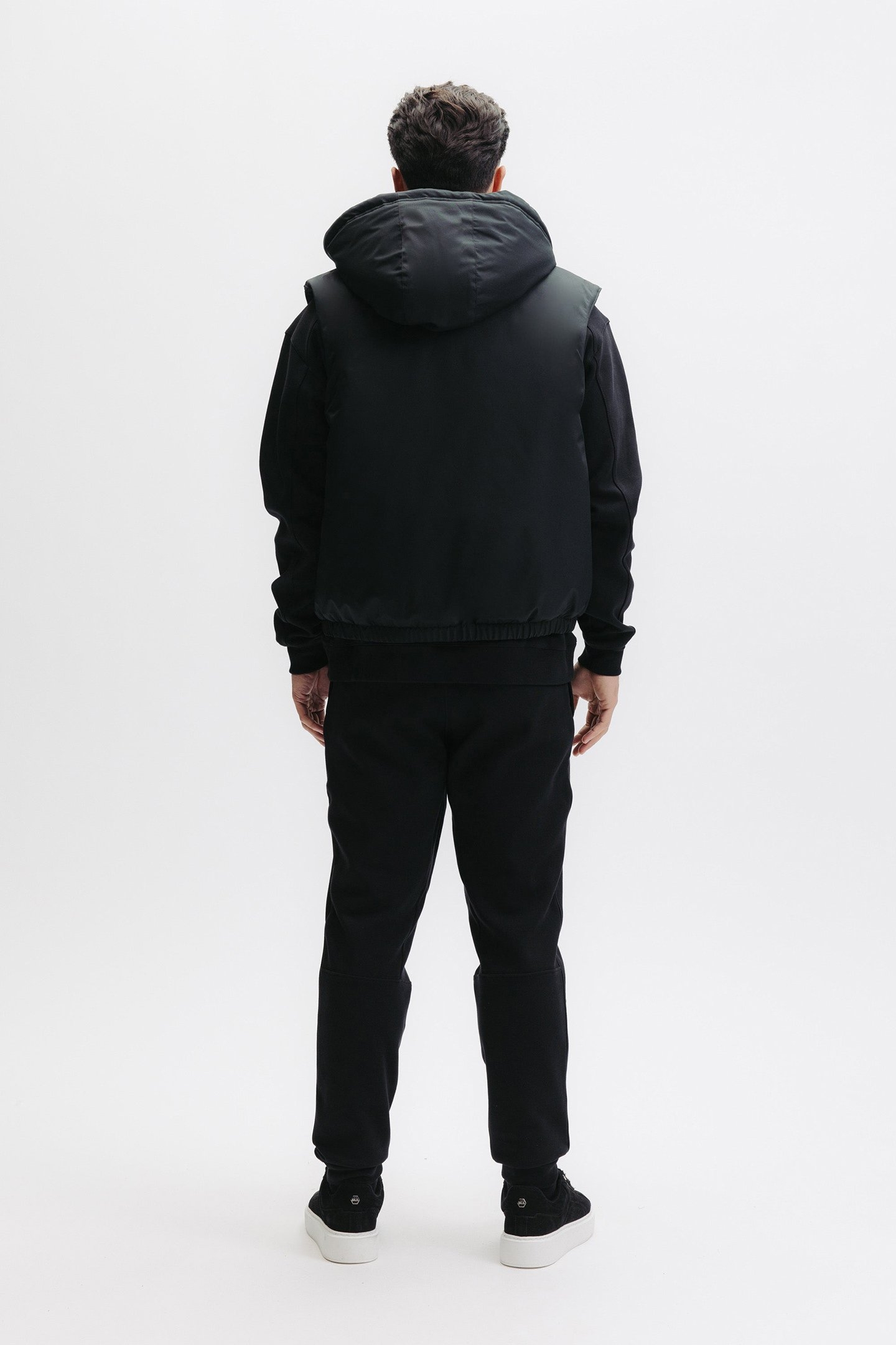 Q SERIES HOODED BODYWARMER JET BLACK 2