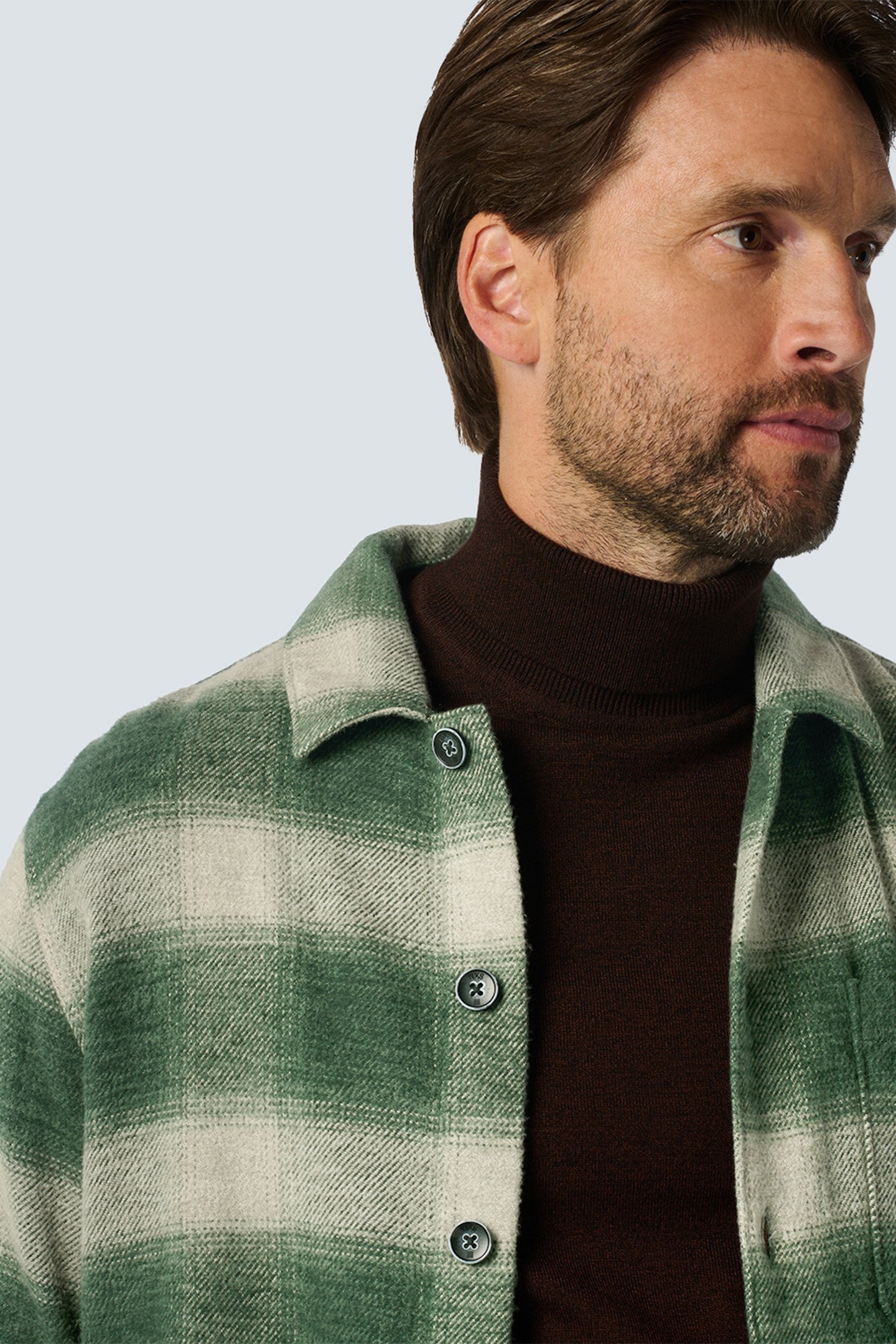 SHIRT CHECK DARK GREEN 6