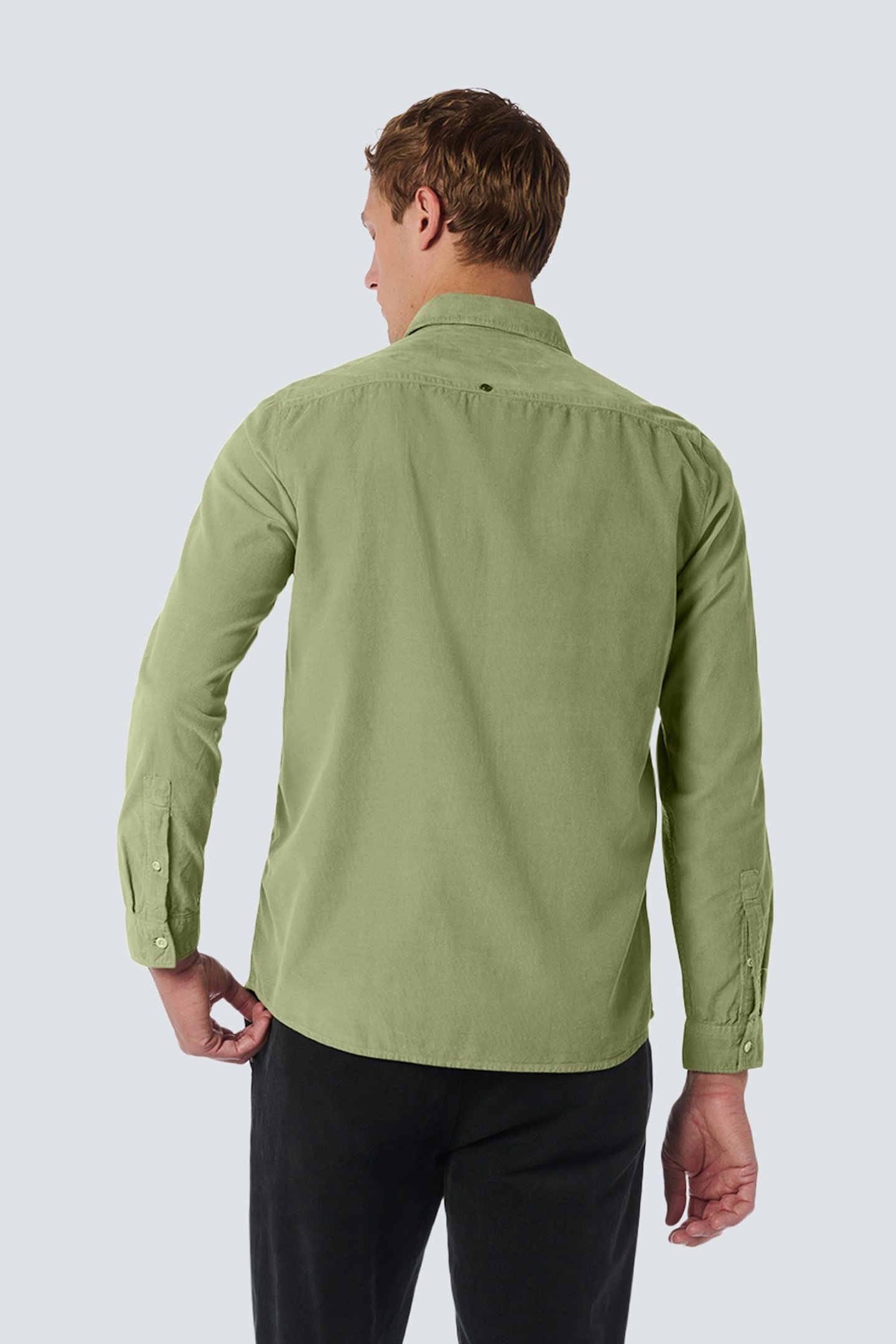 SHIRT CORDUROY SOLID SMOKE 2