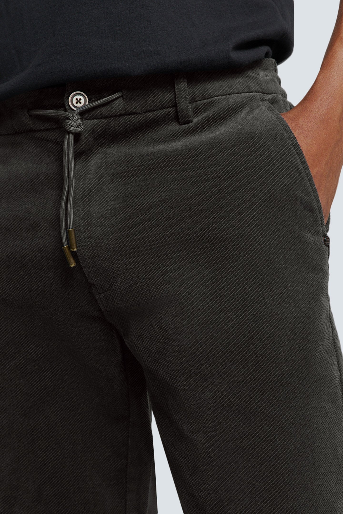 PANTS CORDUROY TWILL MOTORBLACK 6