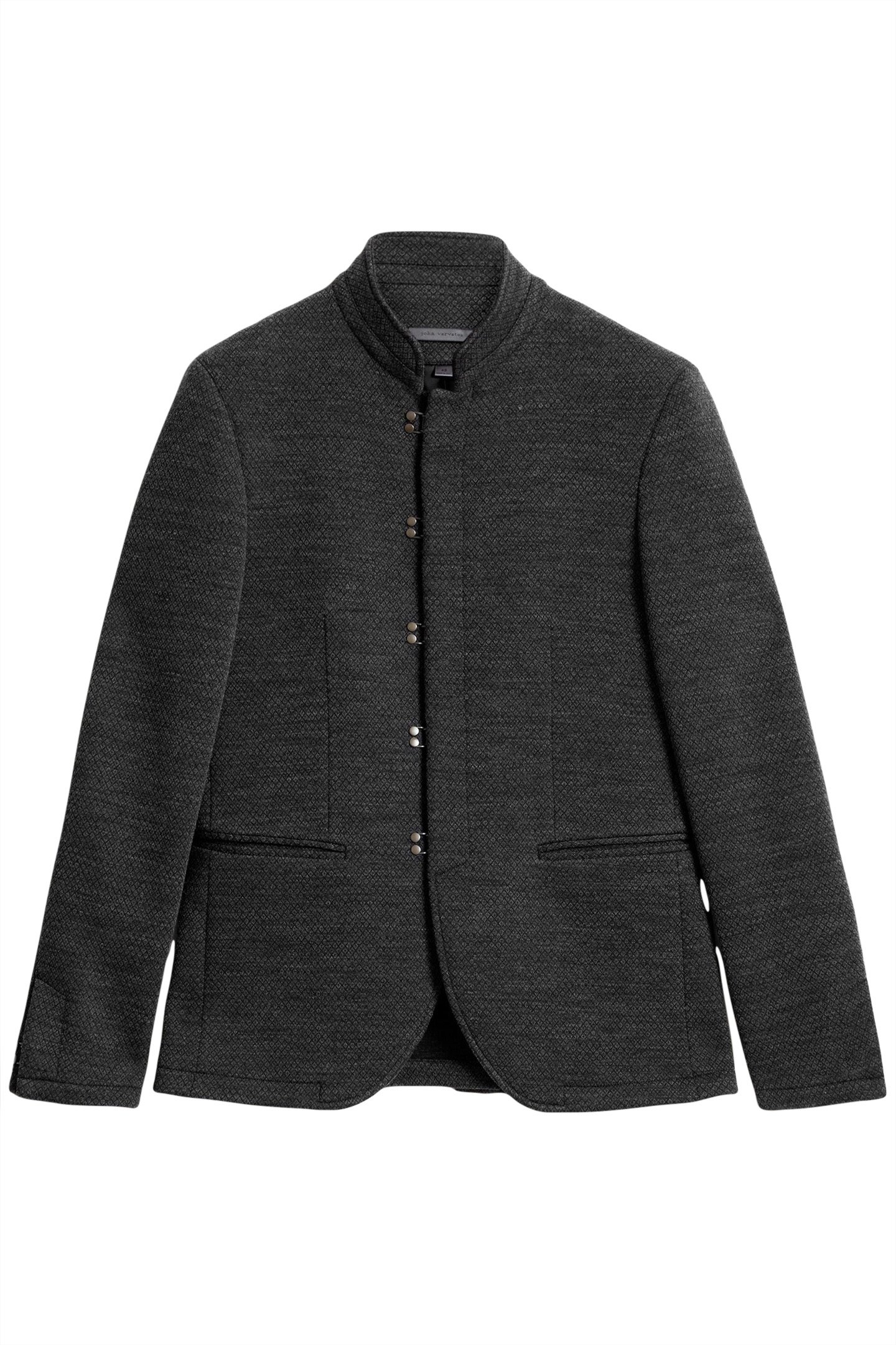 SLIM FIT HOOK BAR CLOSUREJACKET WITH WIR CARBON GREY 2