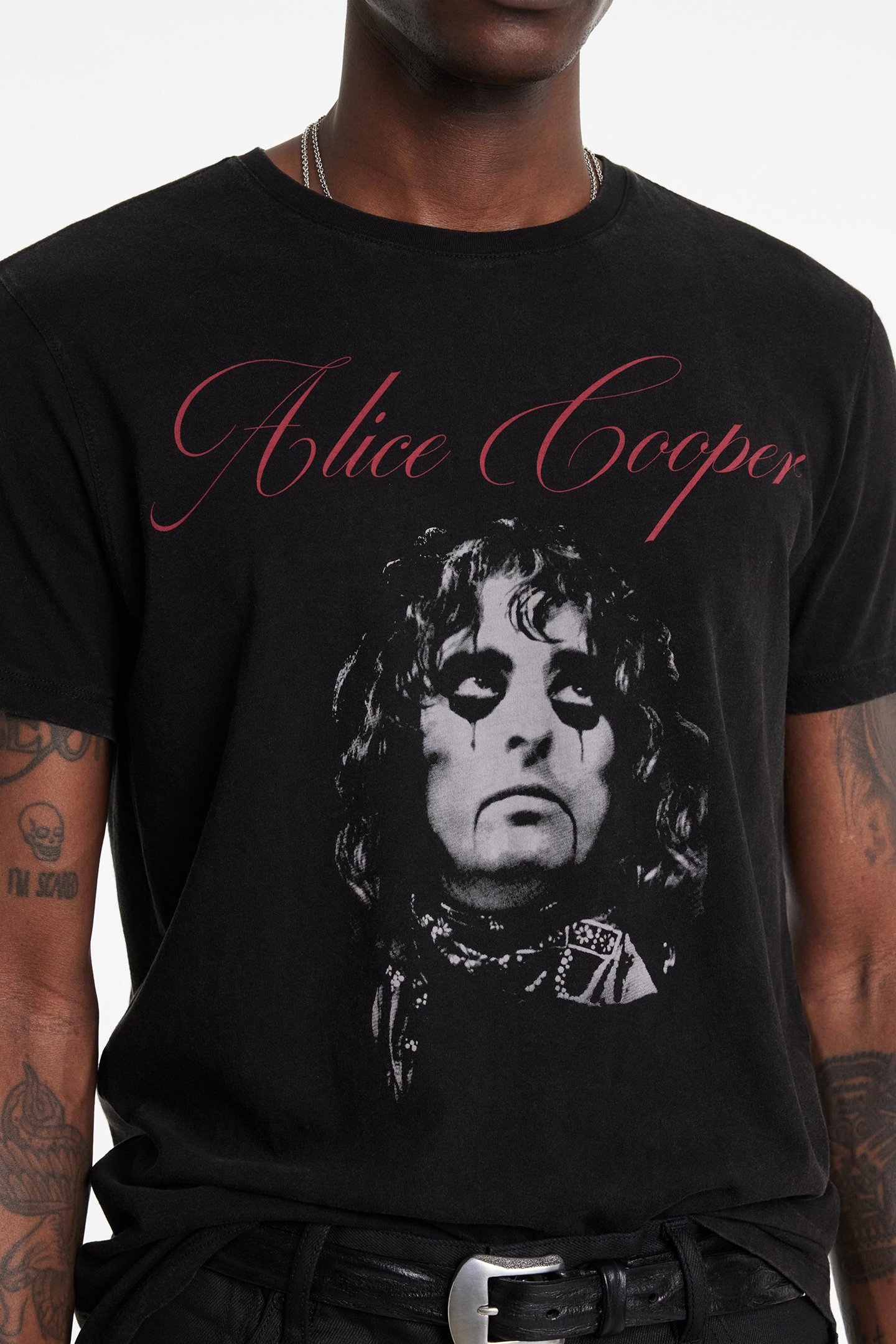 SS CREW TEE - ALICE COOPER SCRIPT BLACK 3