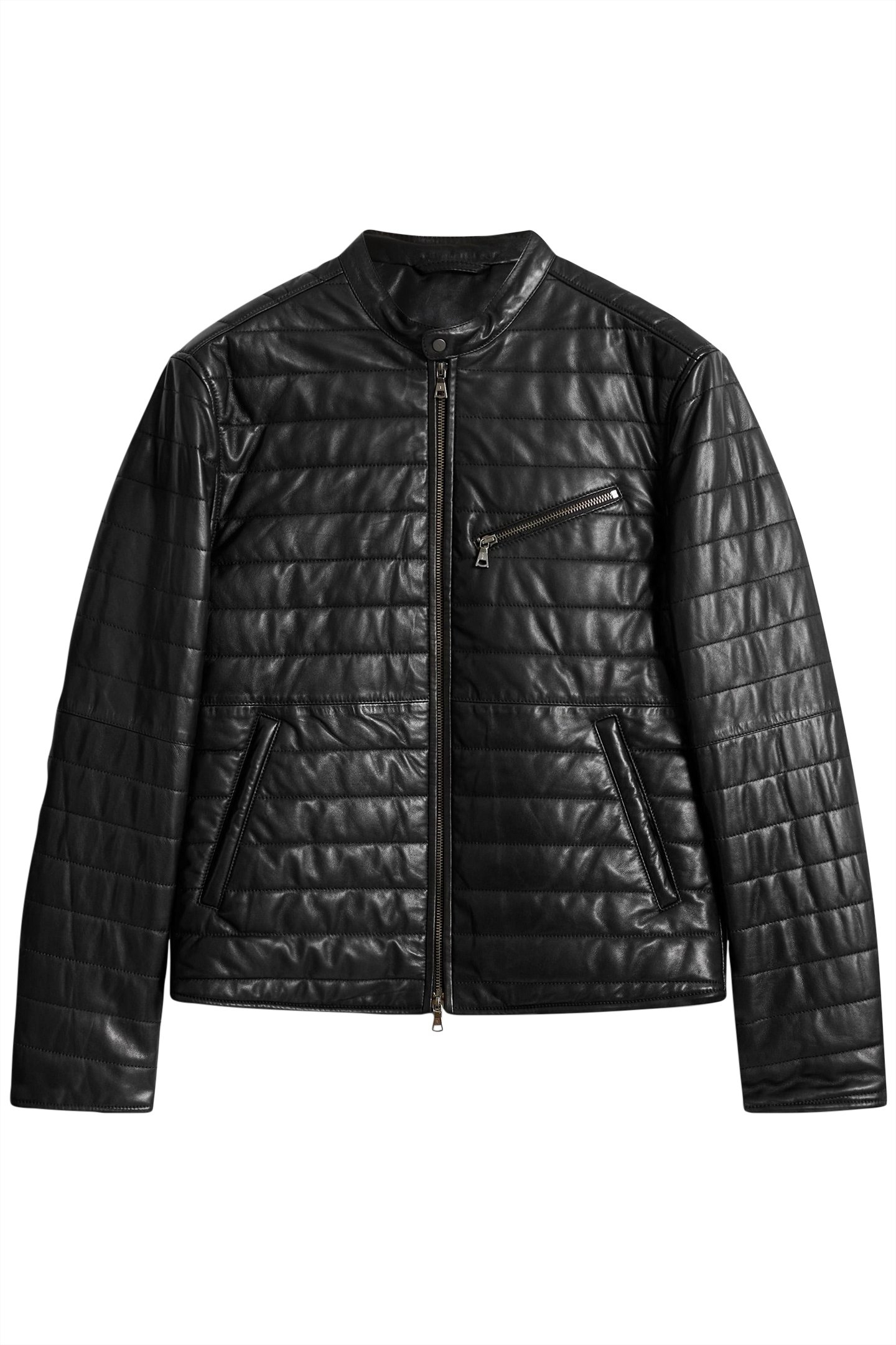 KITT QUILTED RACER JACKET BLACK 2