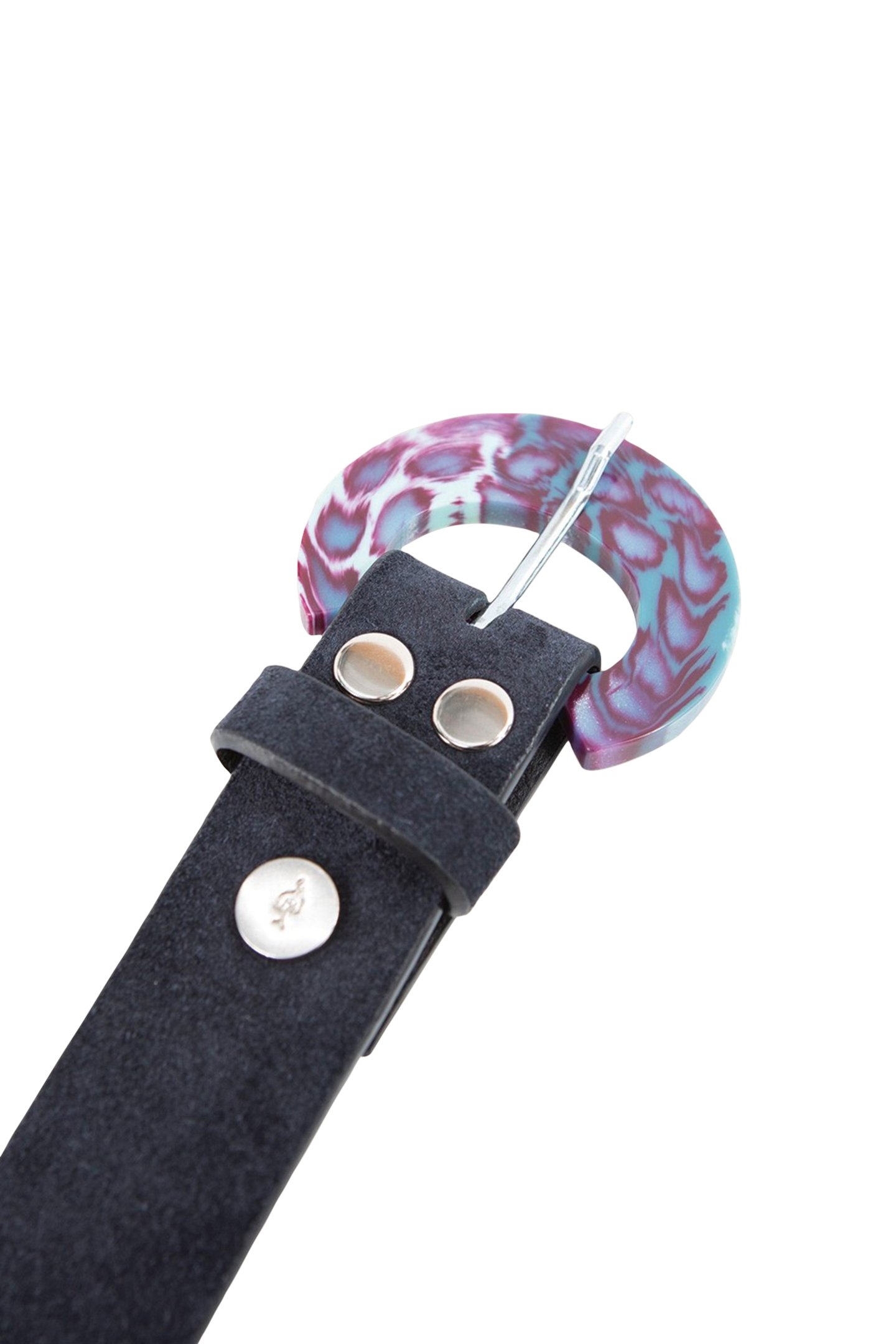 AMAL - PURPLE REMOVABLE BELT BUCKLE MADE OF DECORATIVE RESIN 4