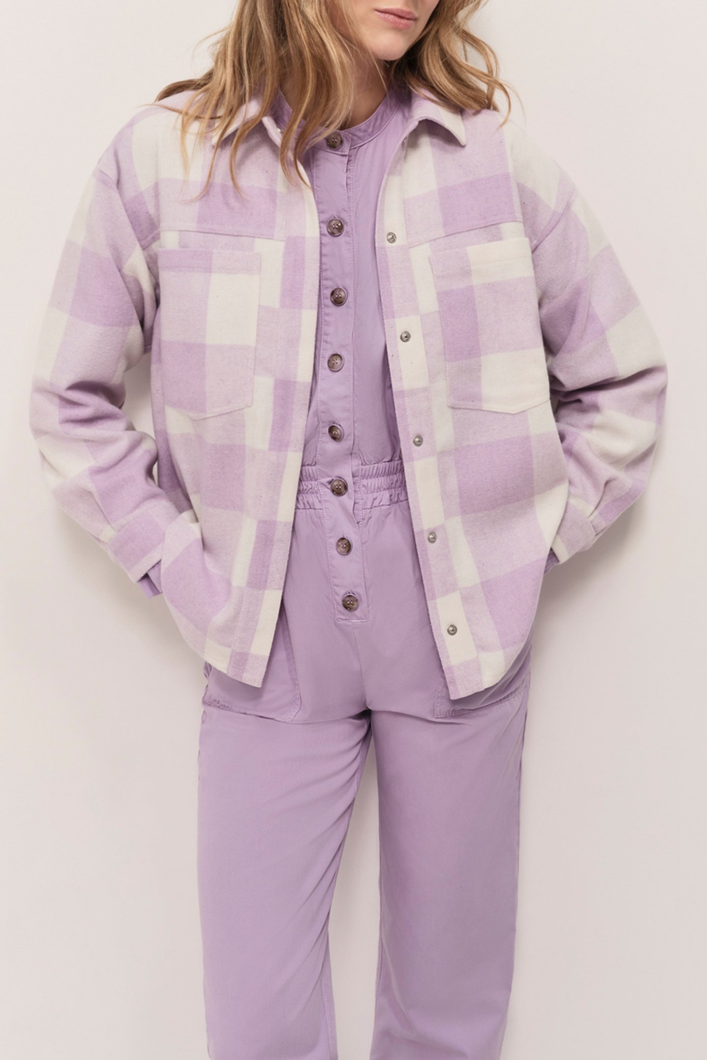 CESAR - GLYCINE FLANNEL SHIRT WITH CHECK PATTERN 4