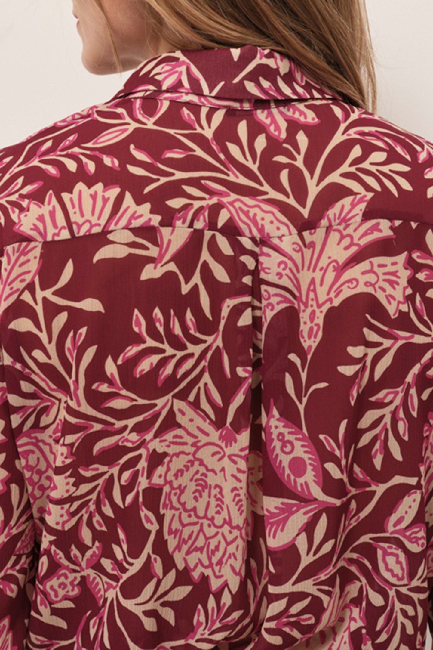 COLBIE - OPERA SHIRT WITH BAROQUE FOLIAGE PRINT 5
