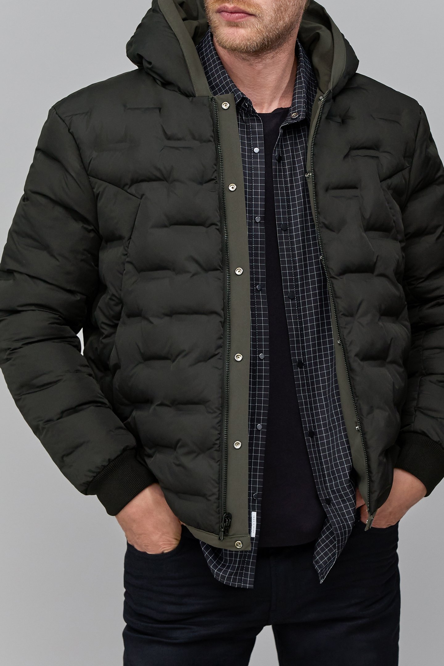 KHAKI NYLON GRANITE UNDERCOAT 7