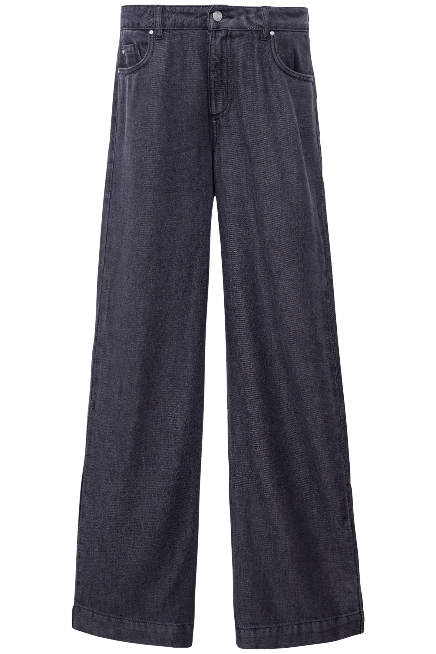 CHARCOAL GREY WIDE-LEG JEANS 1