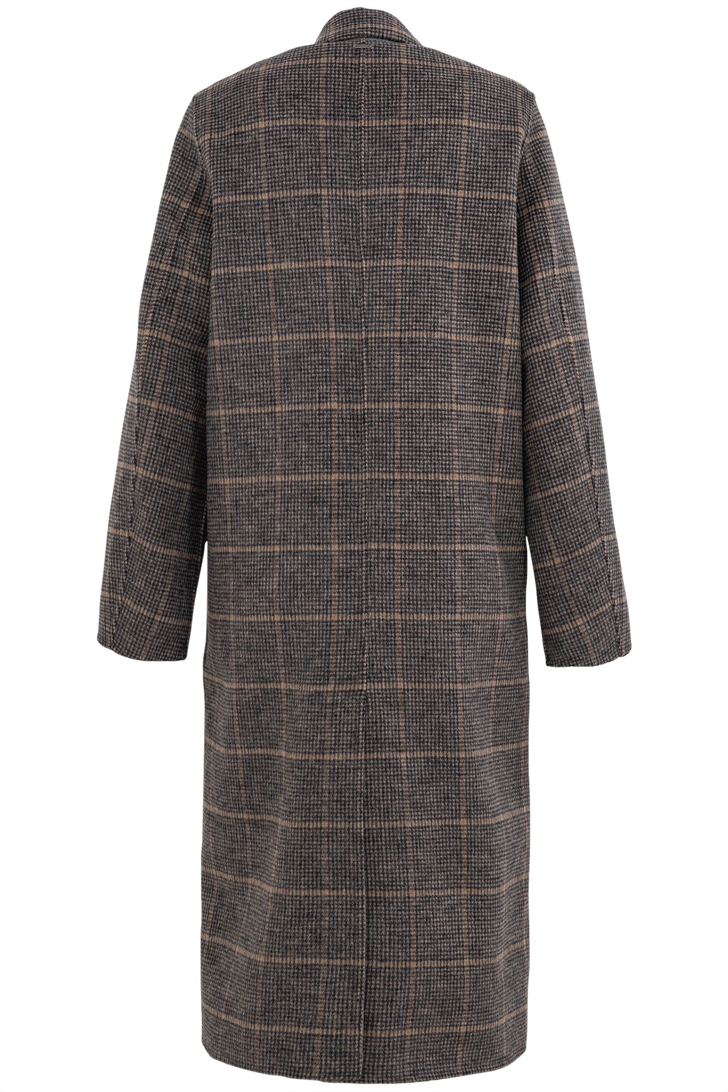 LONG PLAID COAT 2