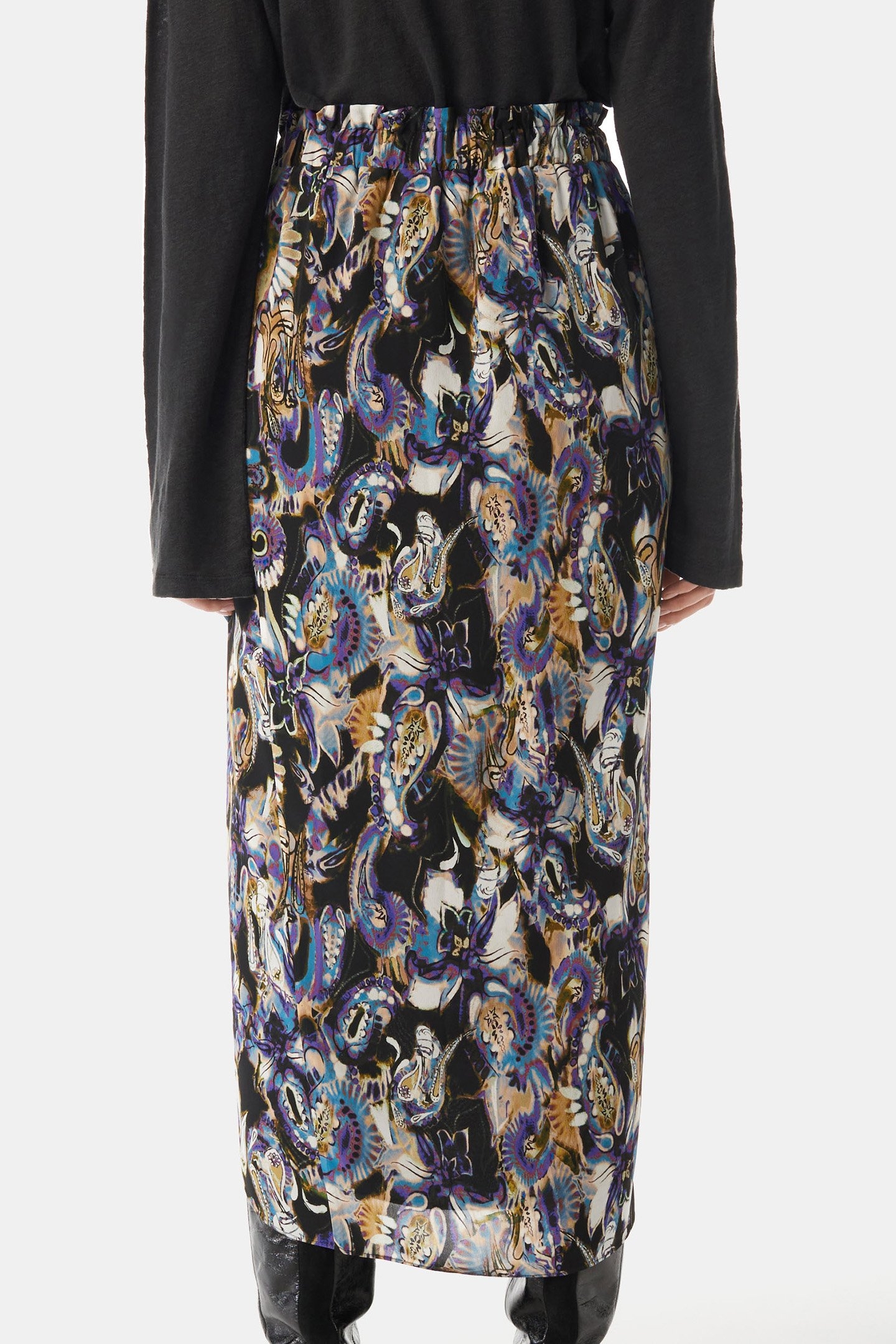 DOLA SKIRT BLACK/PURPLE 2