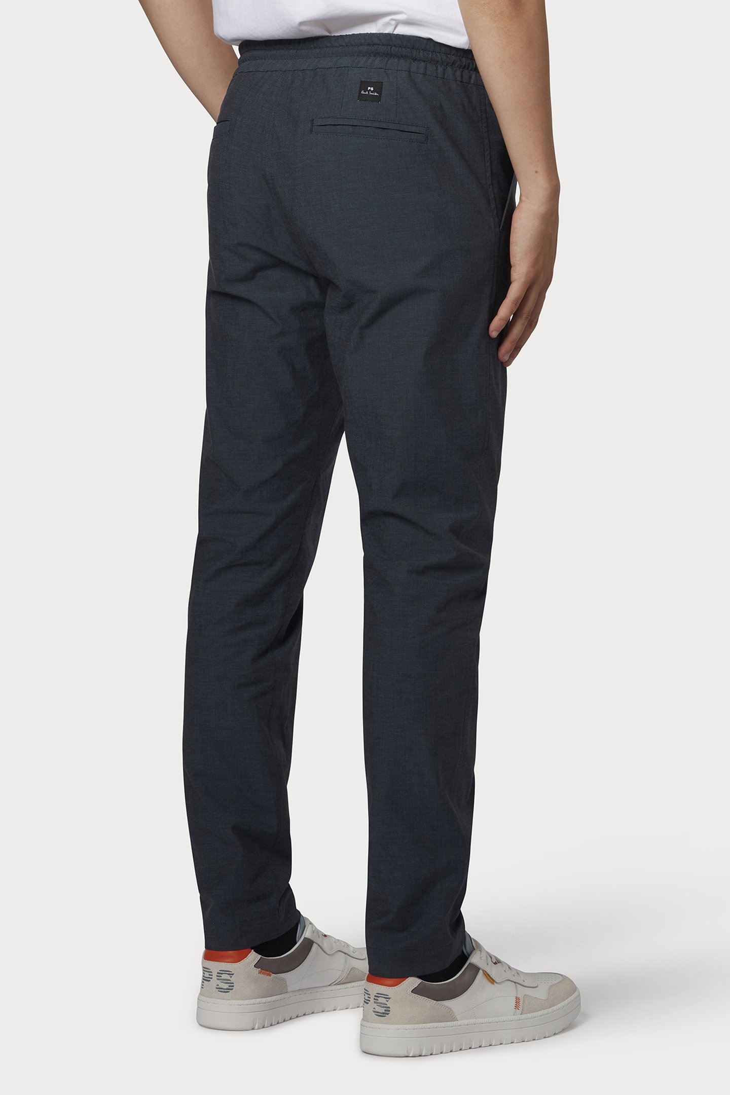 DRAWSTRING TROUSER PETROL BLUE 2