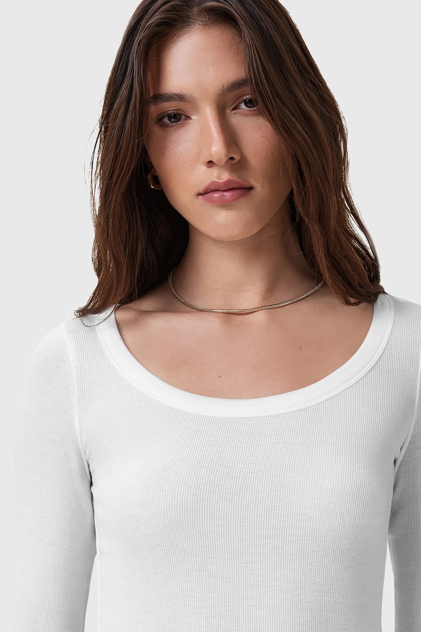 RINA LS SCOOP NECK OPTIC WHITE 7