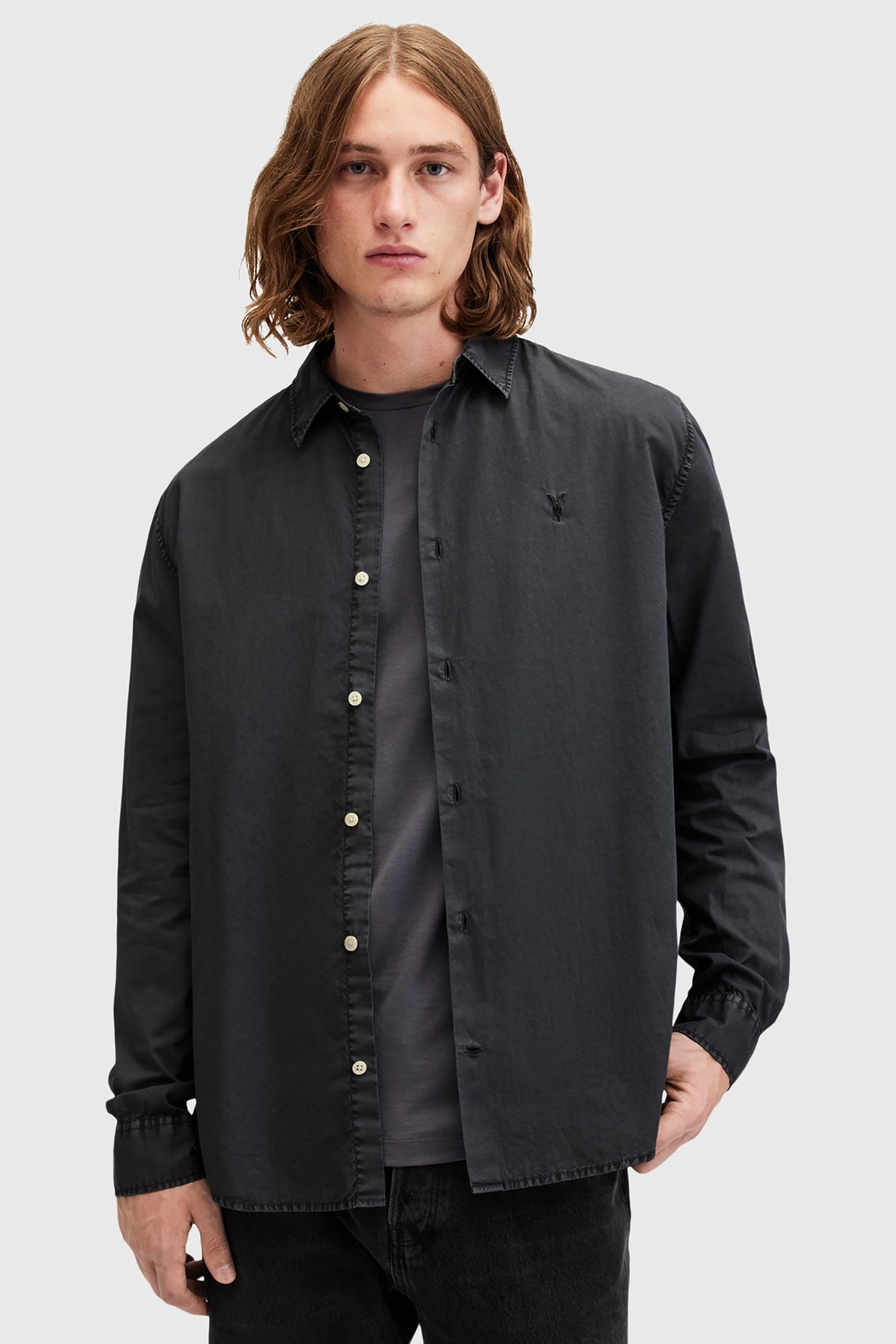 TAHOE LS SHIRT WASHED BLACK 5
