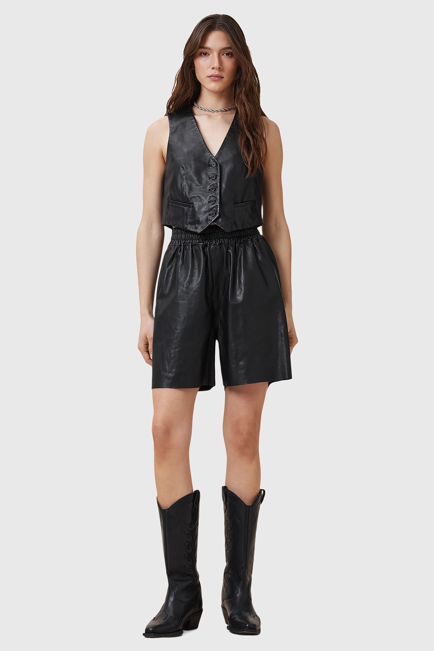 ARLA LEA WAISTCOAT BLACK 3