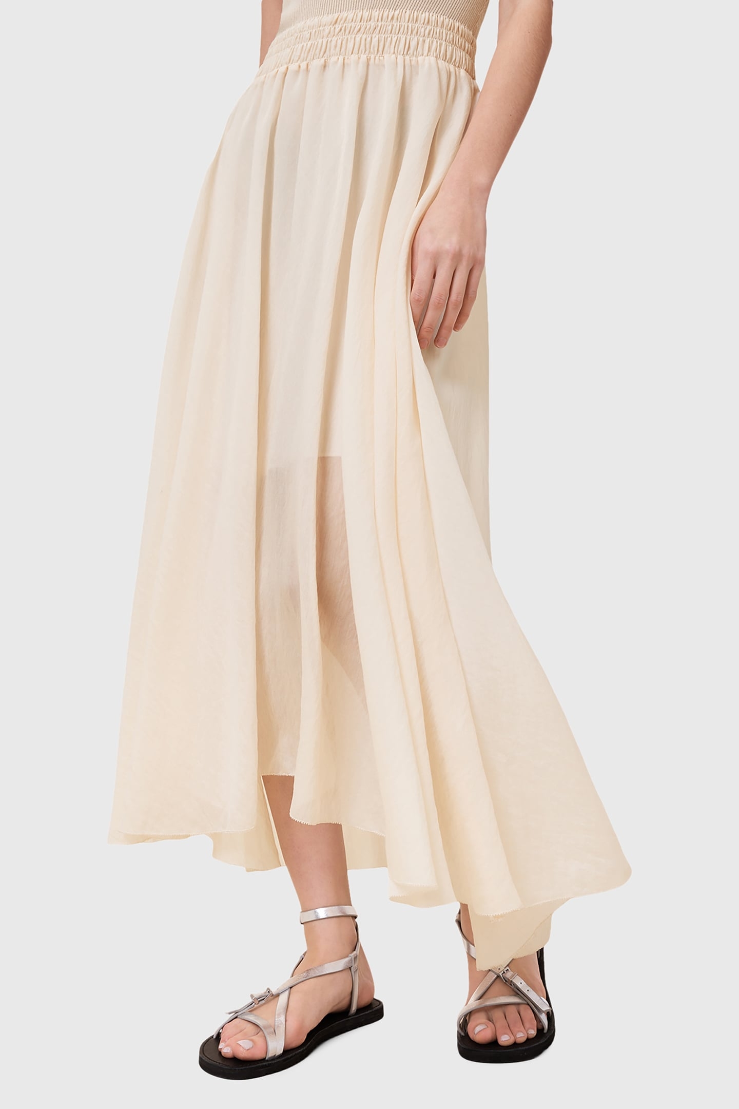 ZENIA DRESS ALMOND WHITE 6