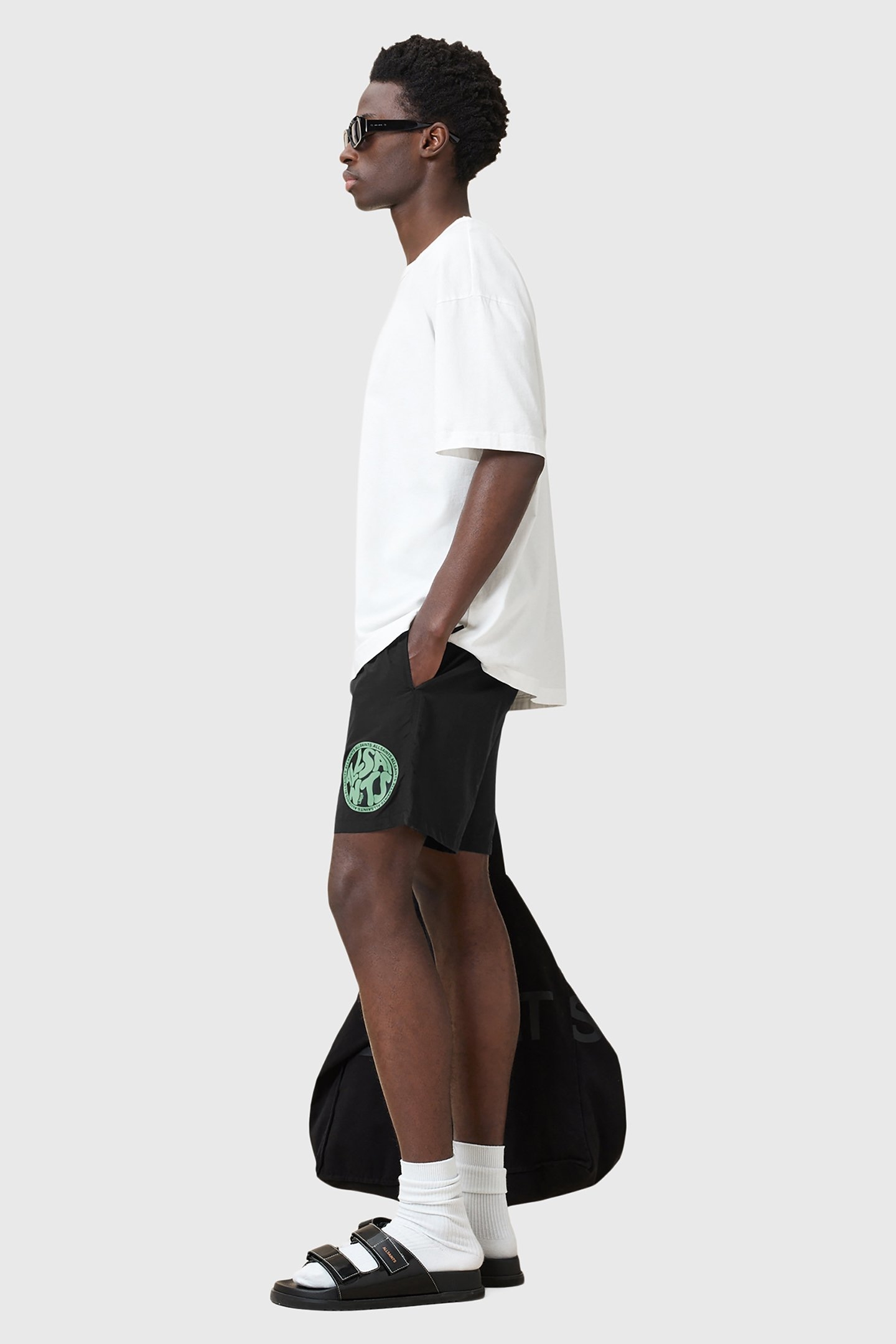 DISTORTION SWIMSHORT JET BLACK 6