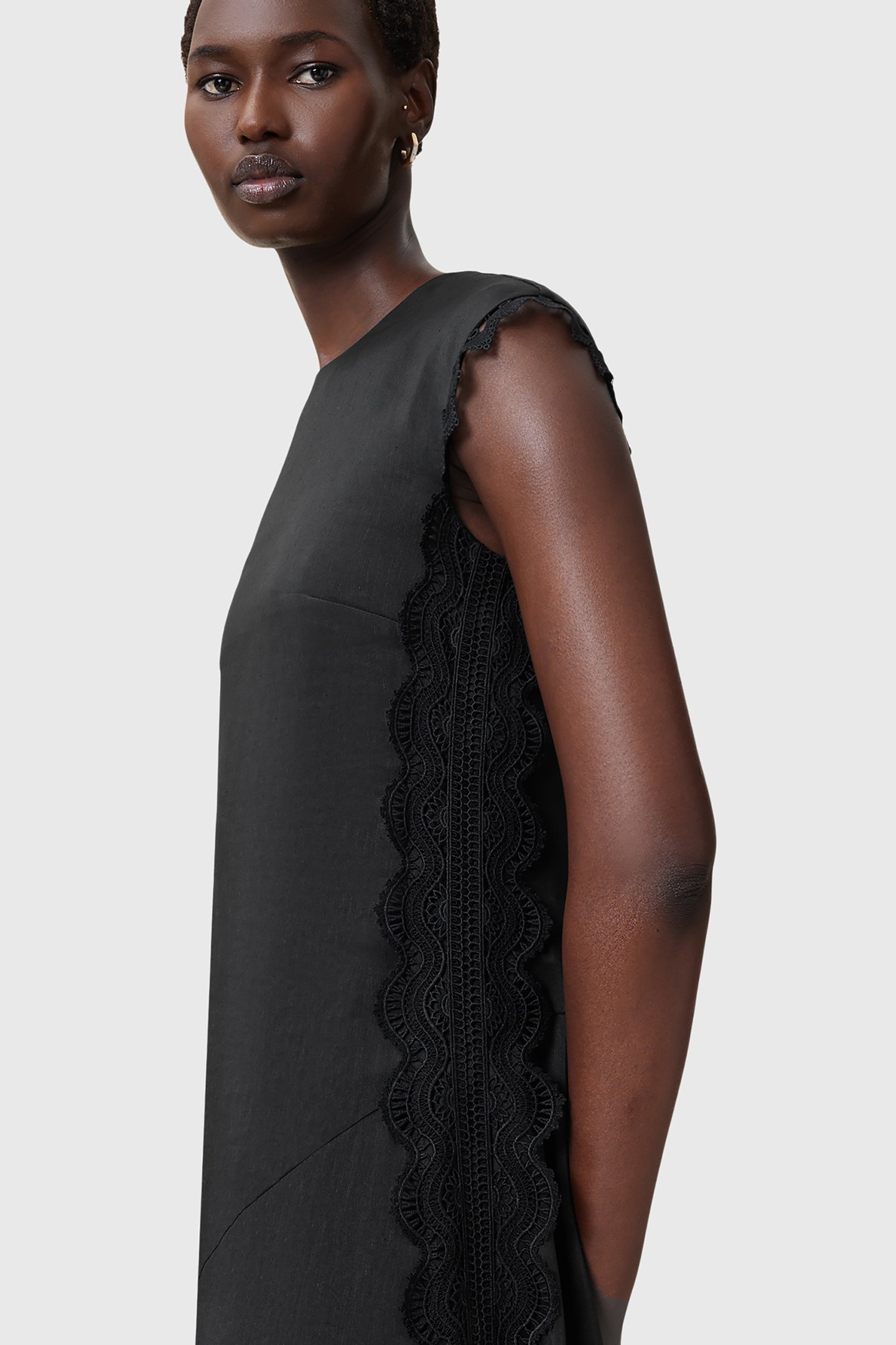 LYRA LINEN DRESS BLACK 6