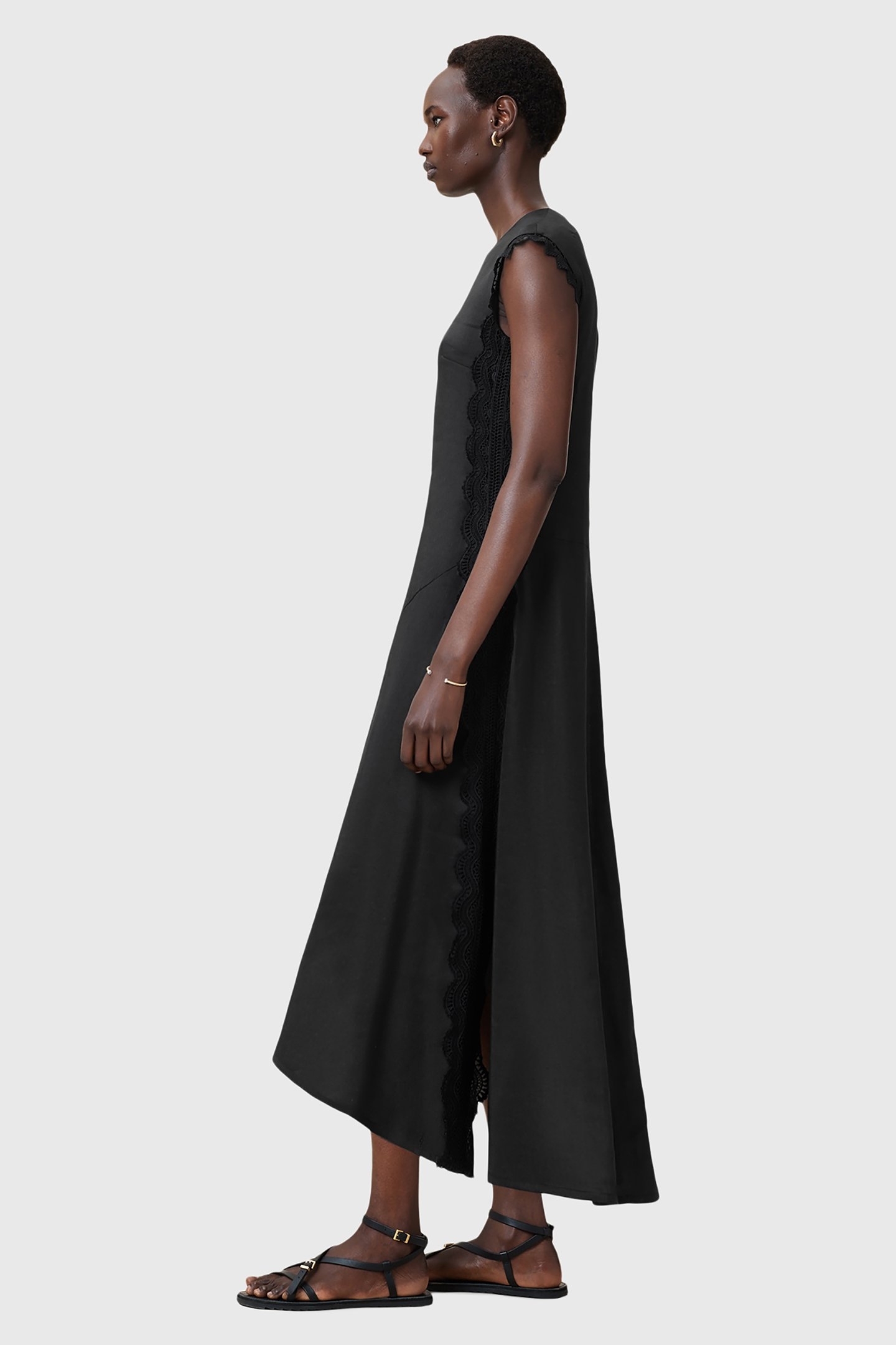 LYRA LINEN DRESS BLACK 4
