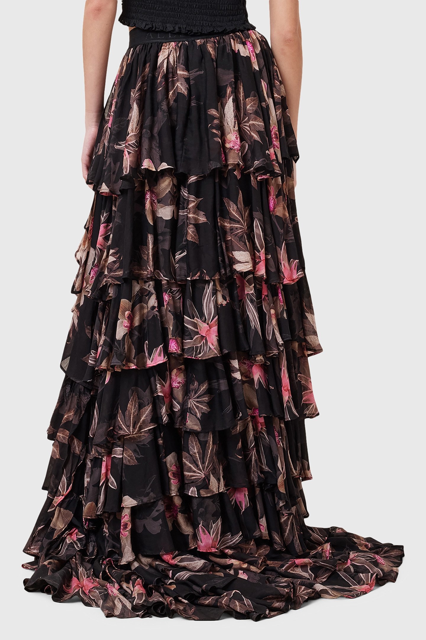 CAVARLY MAXI SKIRT ADENA BLACK 2