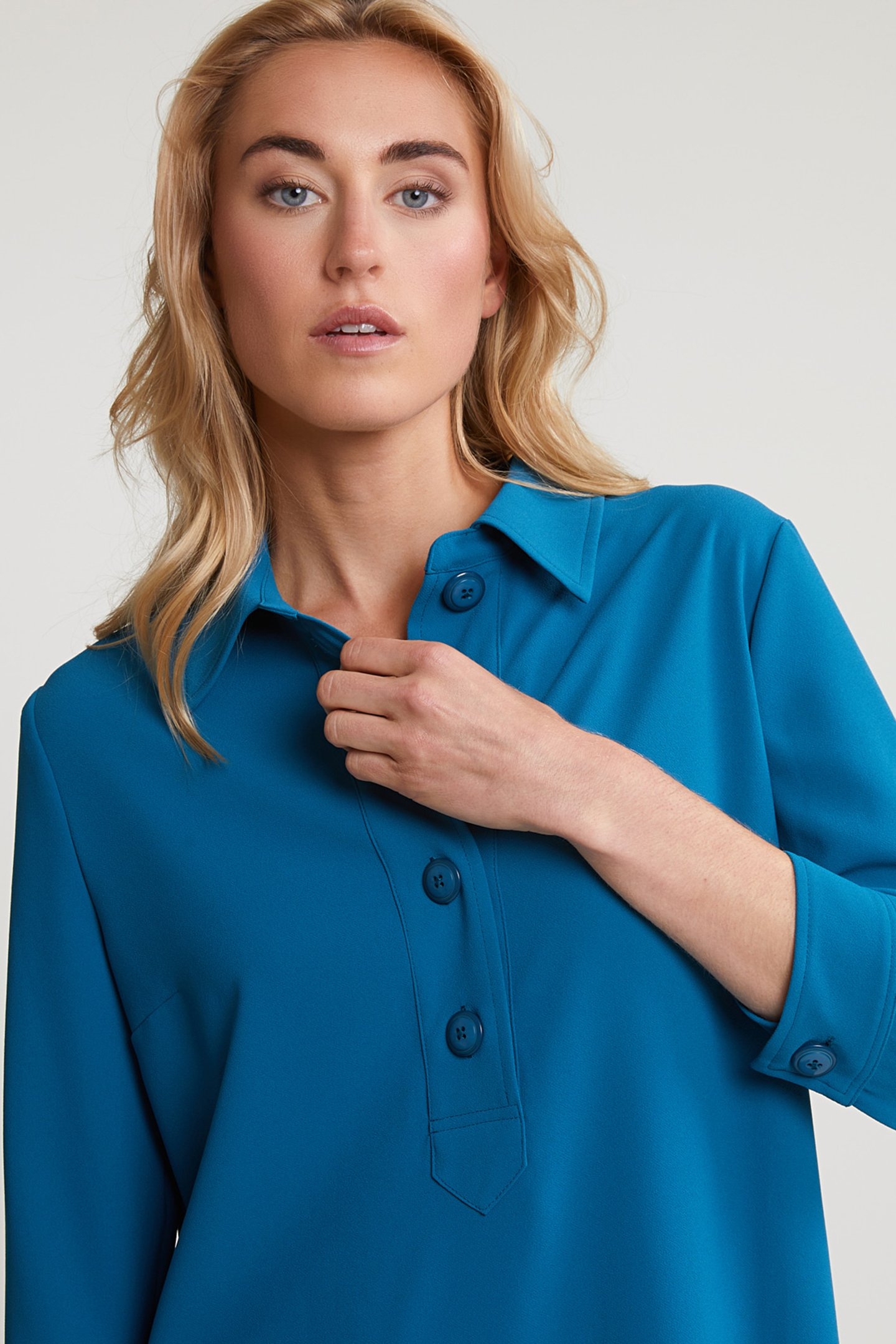 DRESS 34 SLEEVES BLUE 3