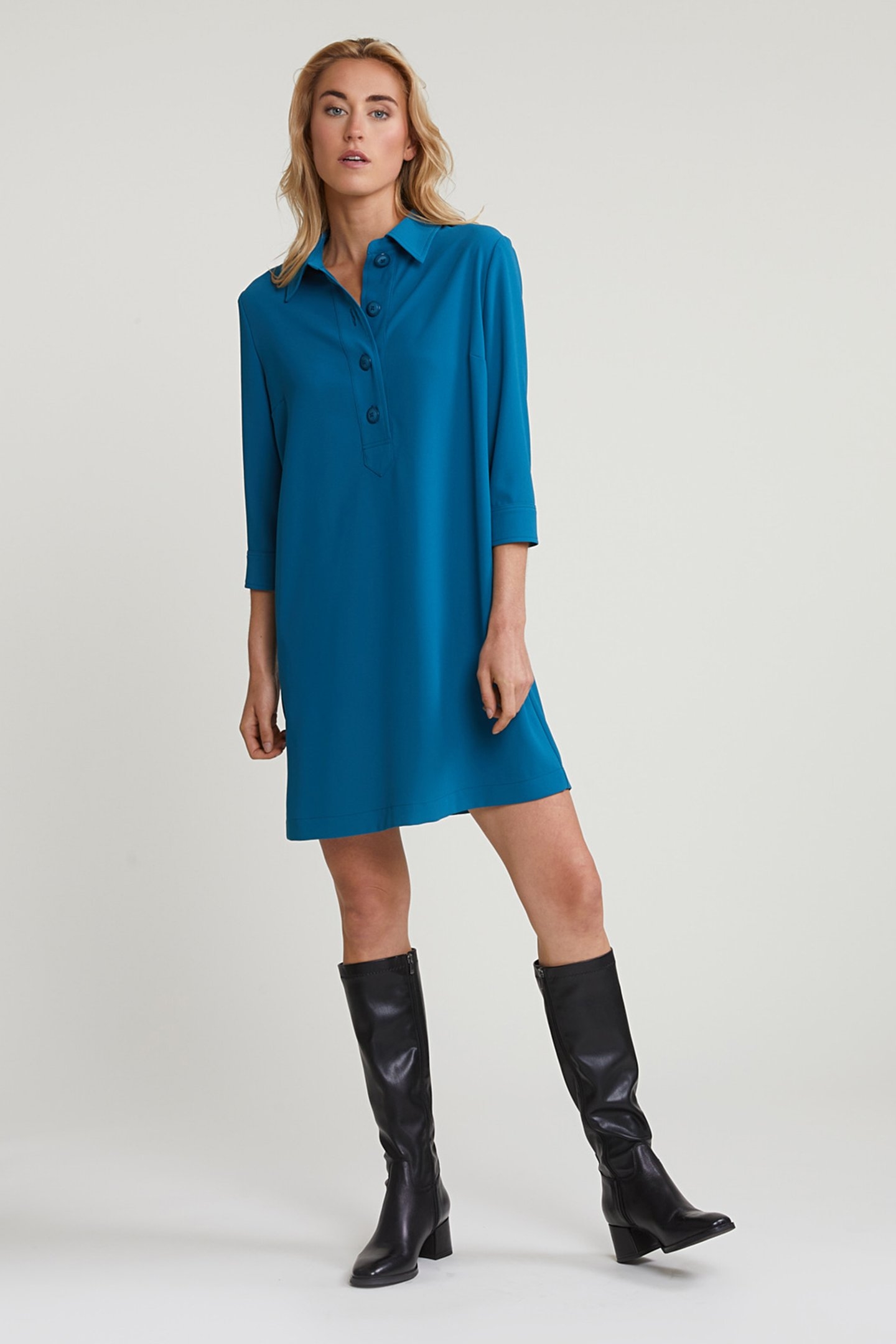 DRESS 34 SLEEVES BLUE 1