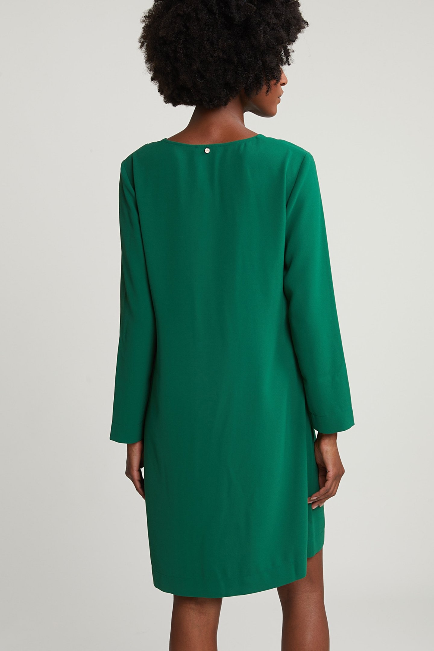 V-NECK DRESS LONG SLEEVES GREEN 2