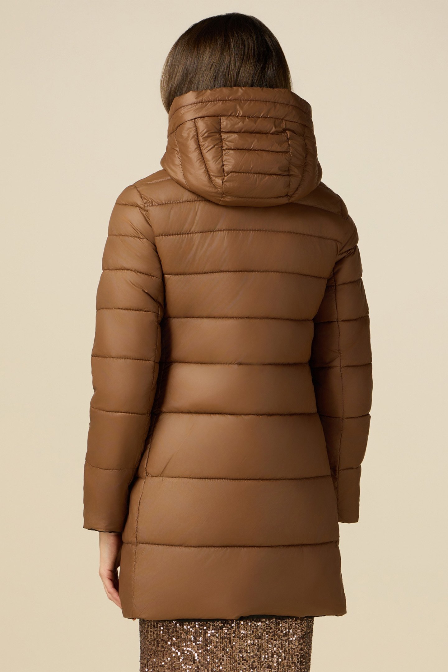 REVERSIBLE PARKA WITH HOOD BROWN 3