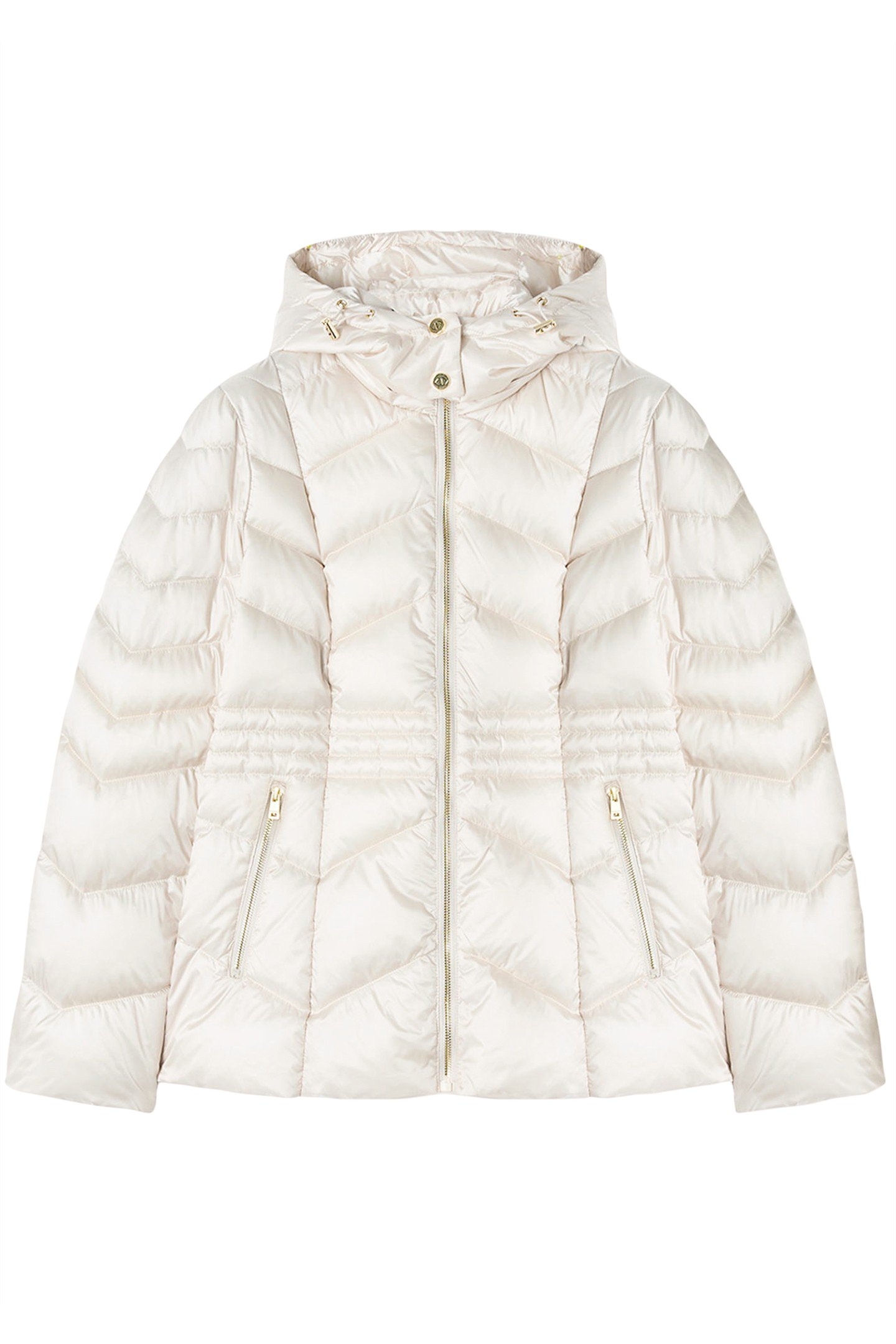 PADDED JACKET WITH HOOD WHITE 4