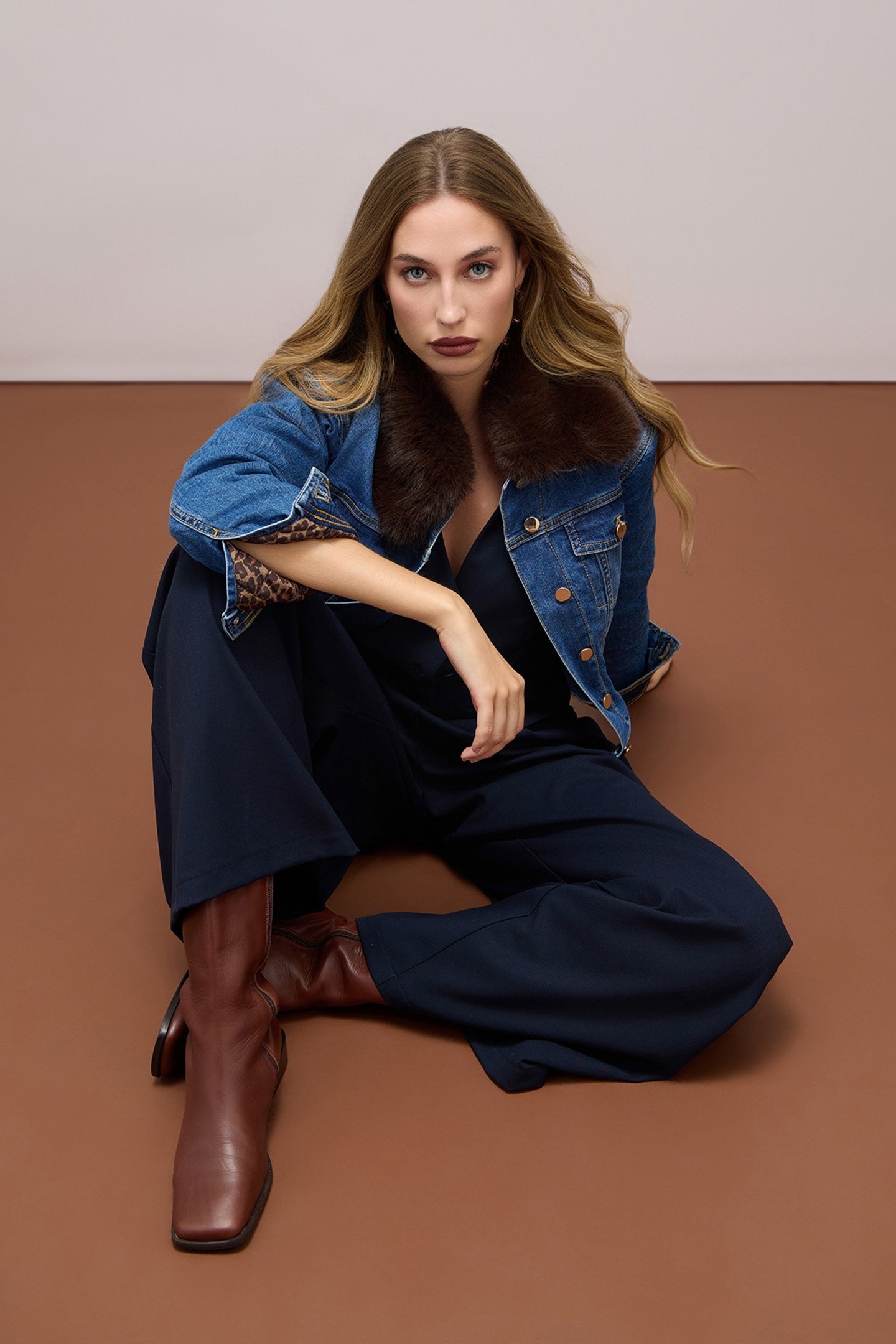 DENIM JACKET WITH QUILTED LINING BLUE 5