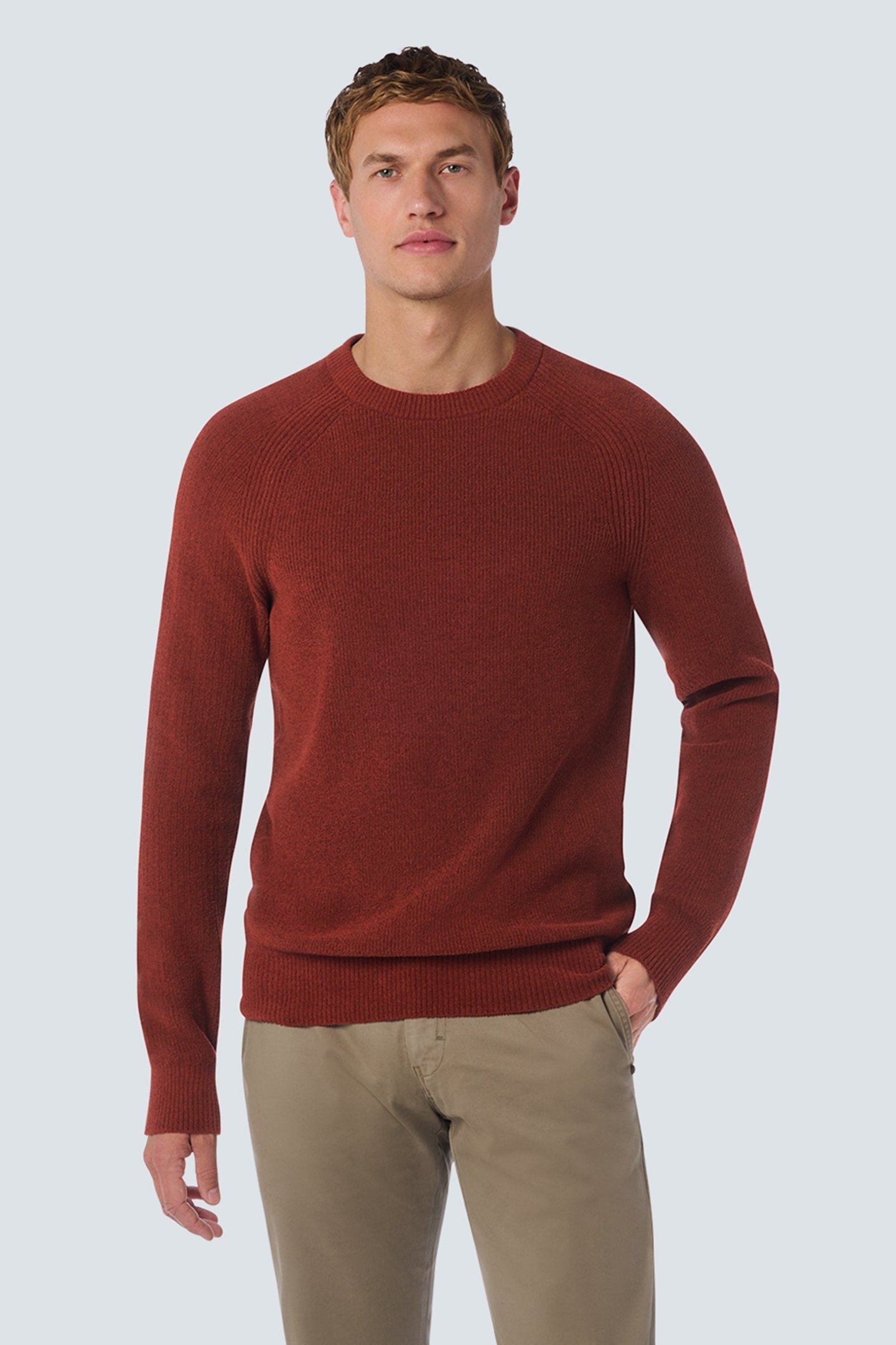 PULLOVER CREWNECK RIBKNIT SUPER SOFT RUSTY 1