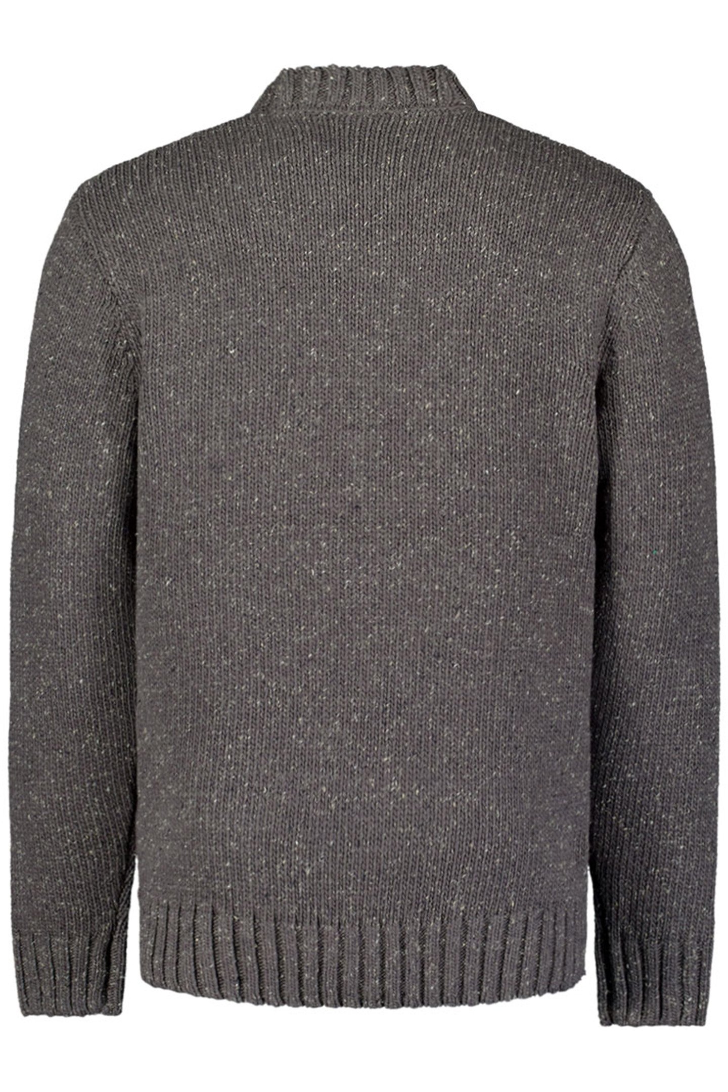 PULLOVER CREWNECK JACQUARD PATTERN WITH SILK DARK GREY 5