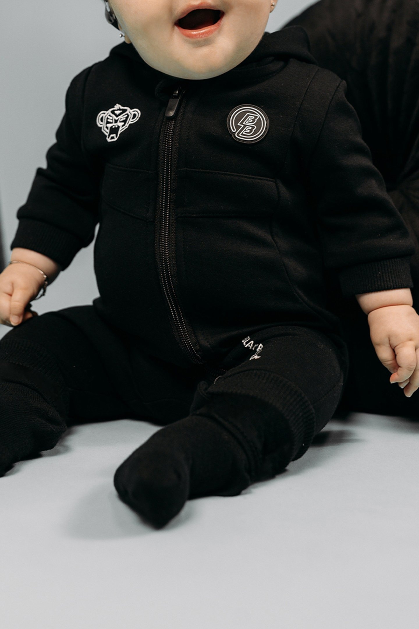 BABY ANORAK TRACKSUIT BLACK 2