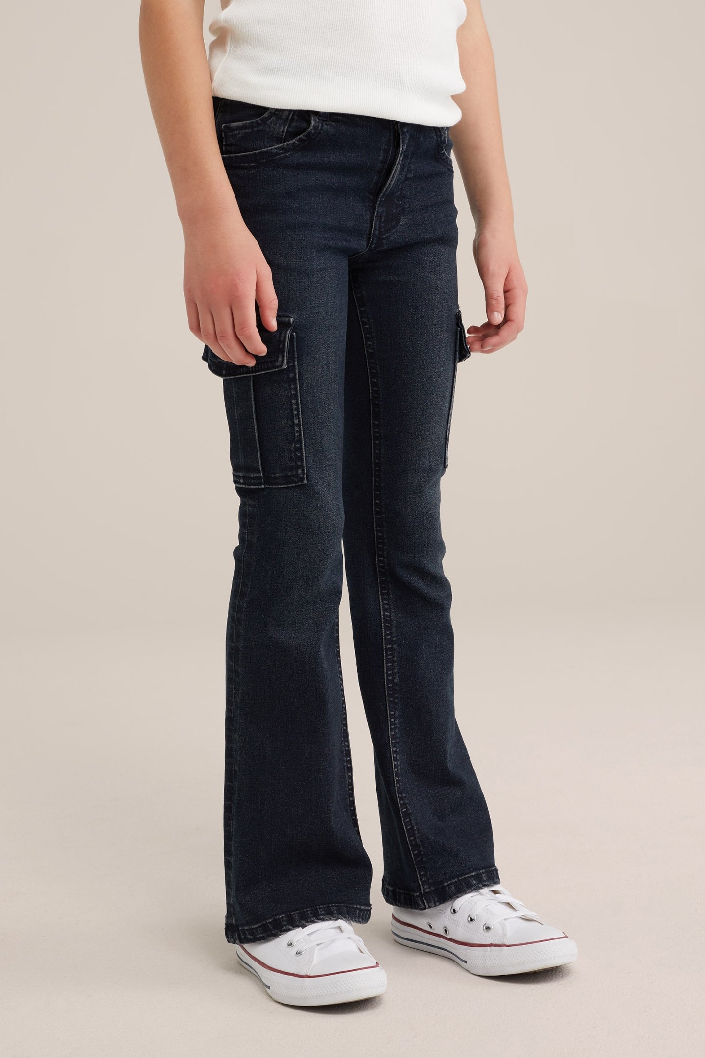 CARGO PANTS DARK BLUE 1