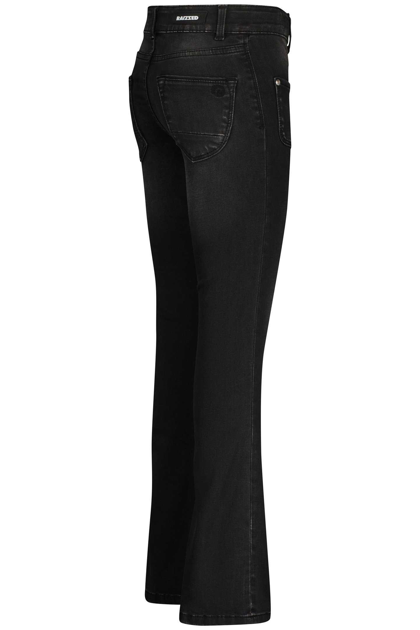 GIRLS MELBOURNE PATCHED ON POCKETS JEANS DARK GREY STONE 3