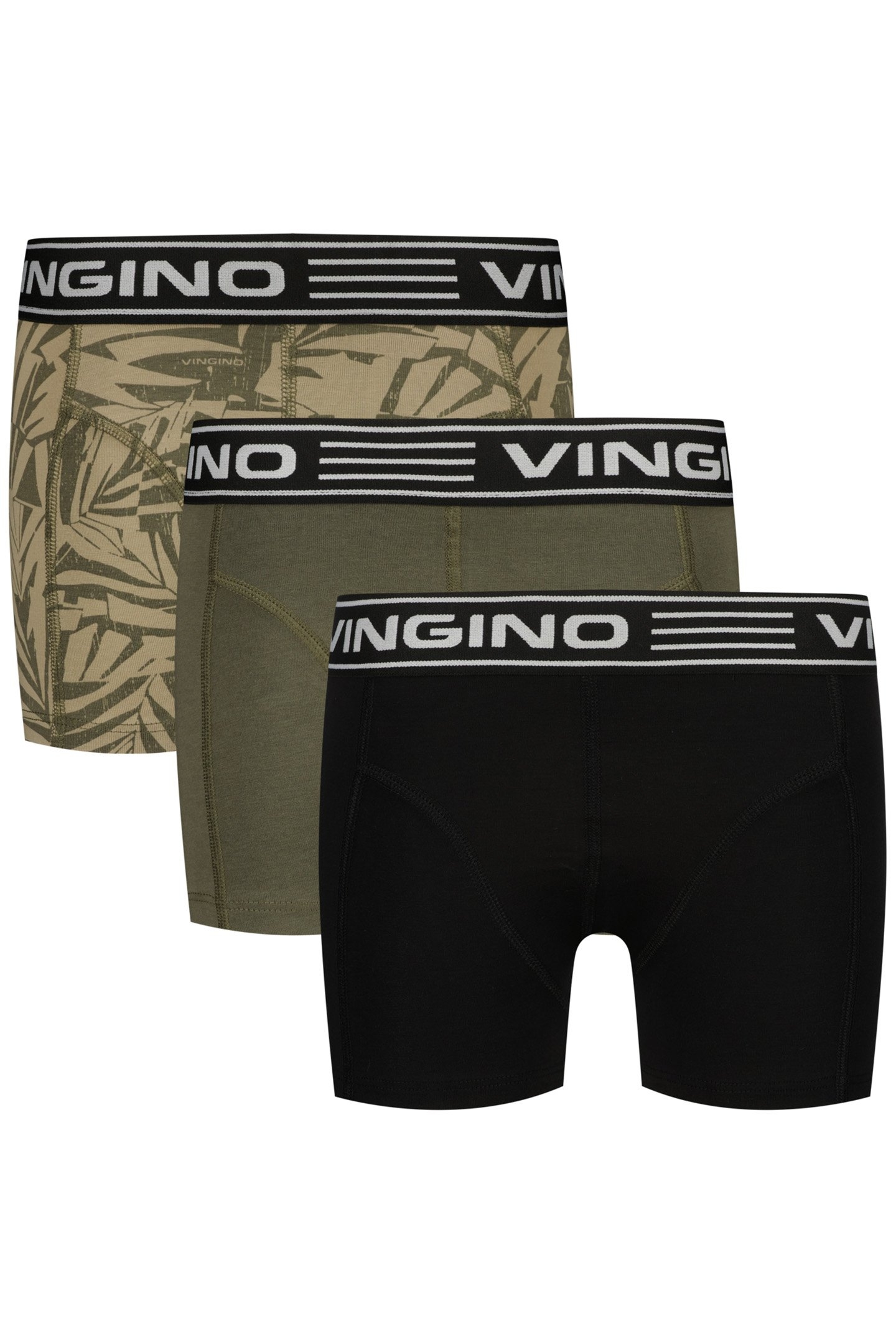 BOYS WO25 GRAPHIC 3-PACK ARMY GREEN 1