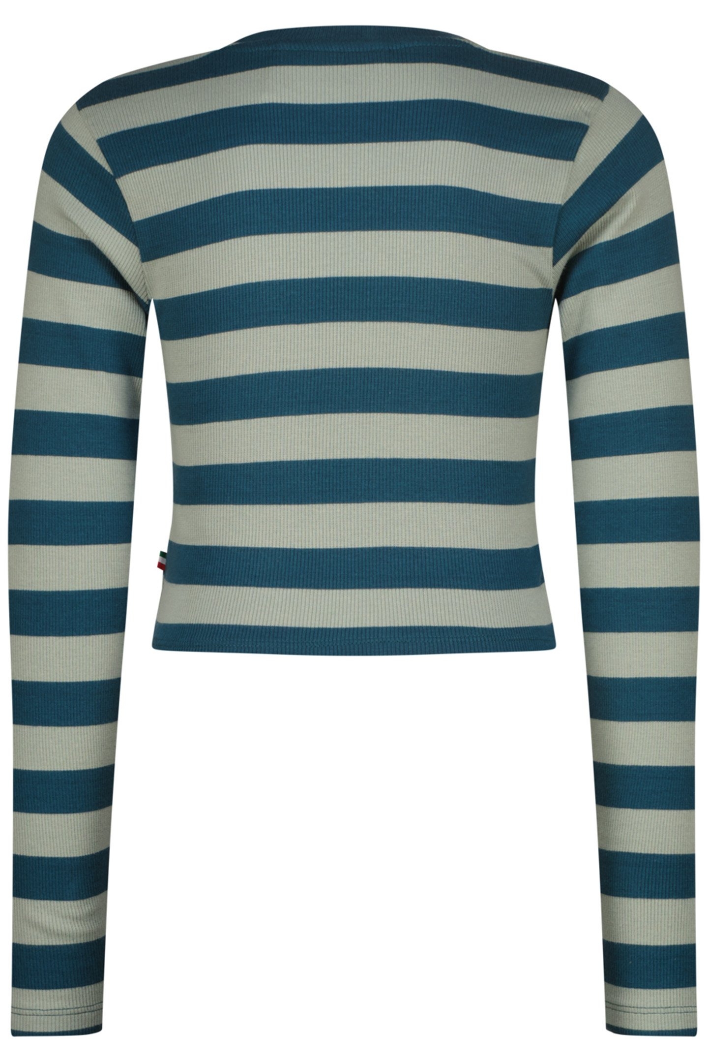 GIRLS G-BASIC-CROP RIB STRIPE SINGLET JADE GREEN 2