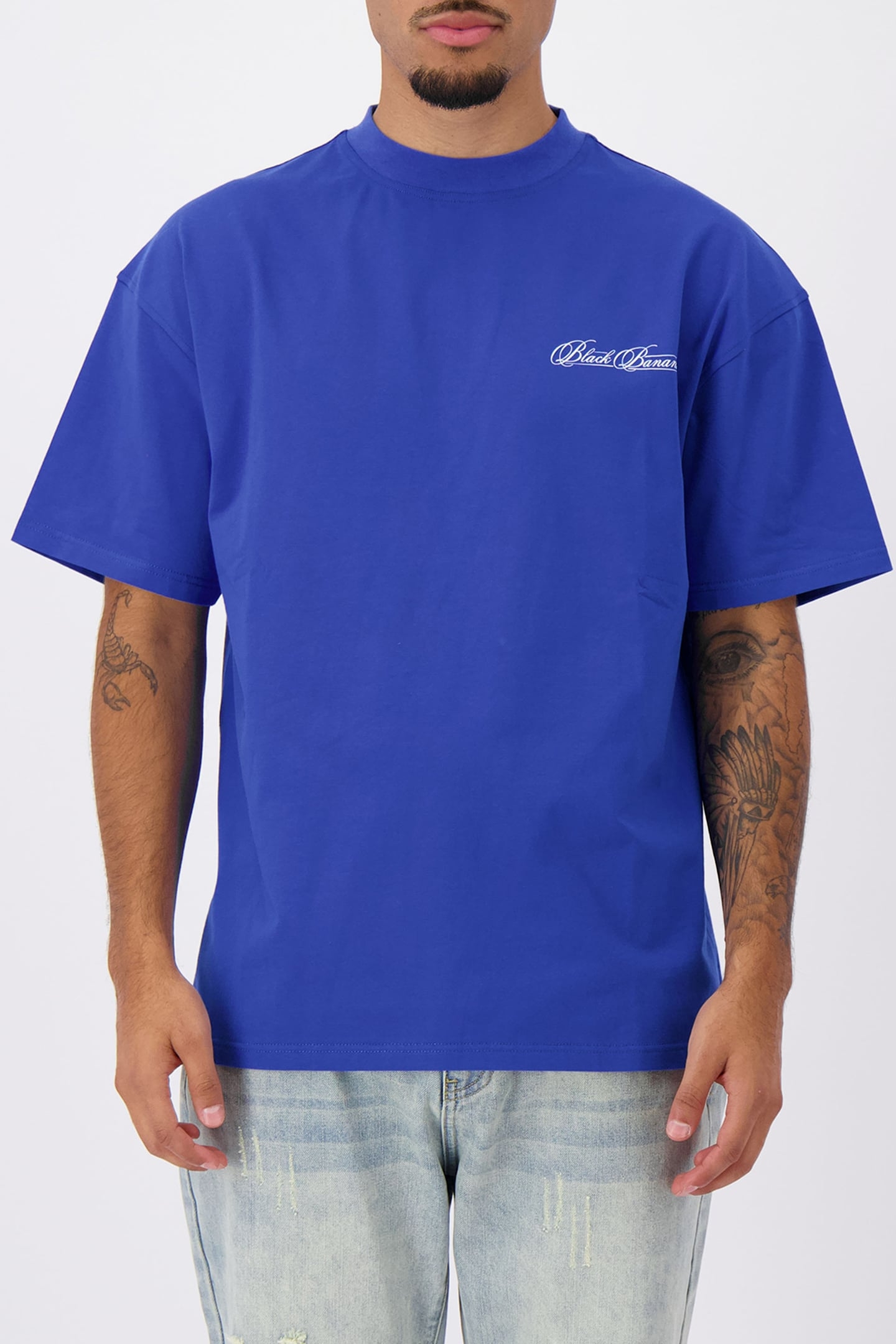CALLIGRAPHY T-SHIRT COBALT BLUE 1