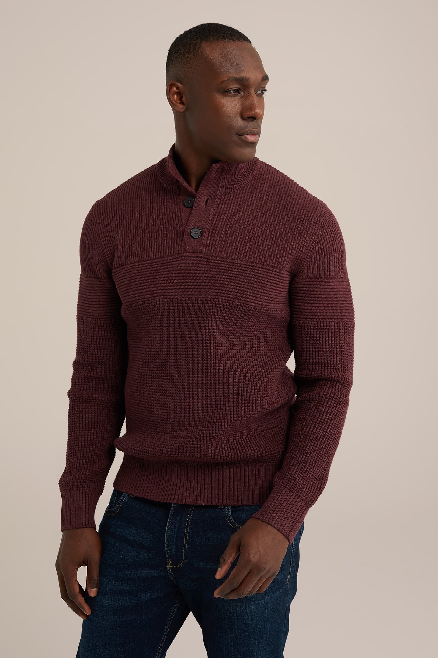 PULLOVER BURGUNDY RED 1