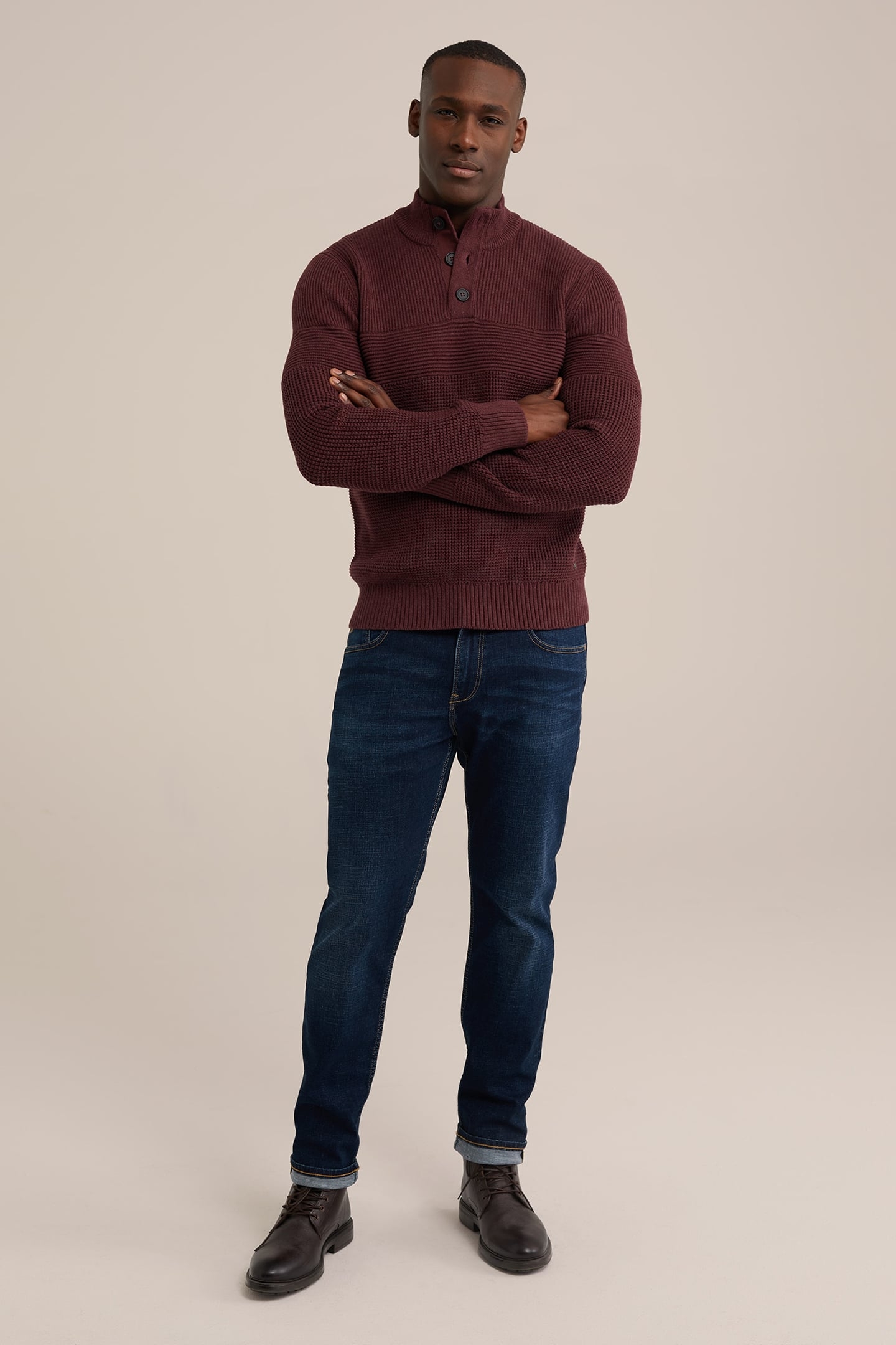 PULLOVER BURGUNDY RED 3