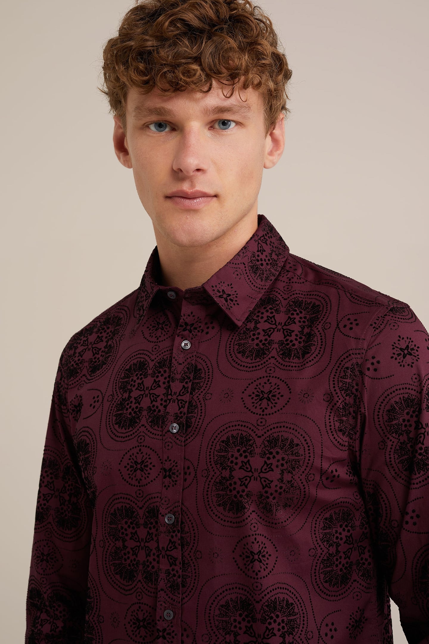 SHIRT BURGUNDY RED 5