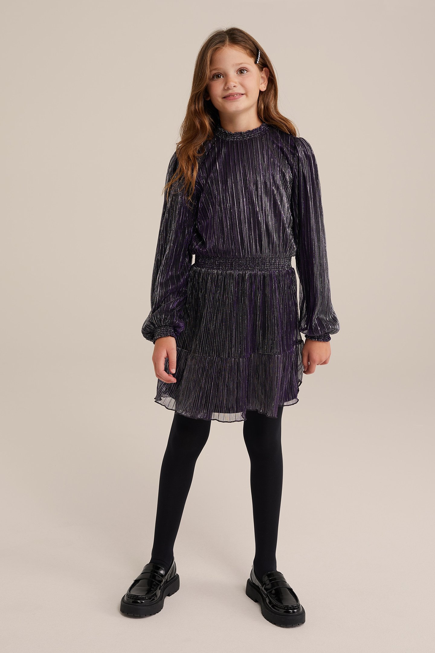 DRESS MID LENGTH PURPLE 2