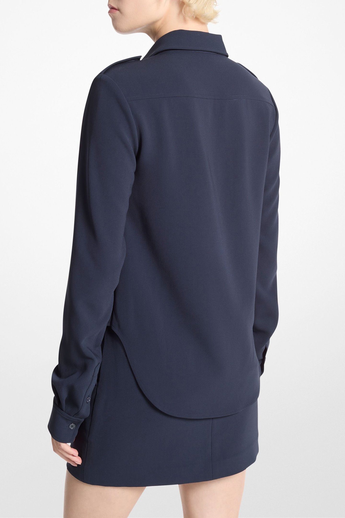 FITTED ARMY SHIRT IN NAVY 2