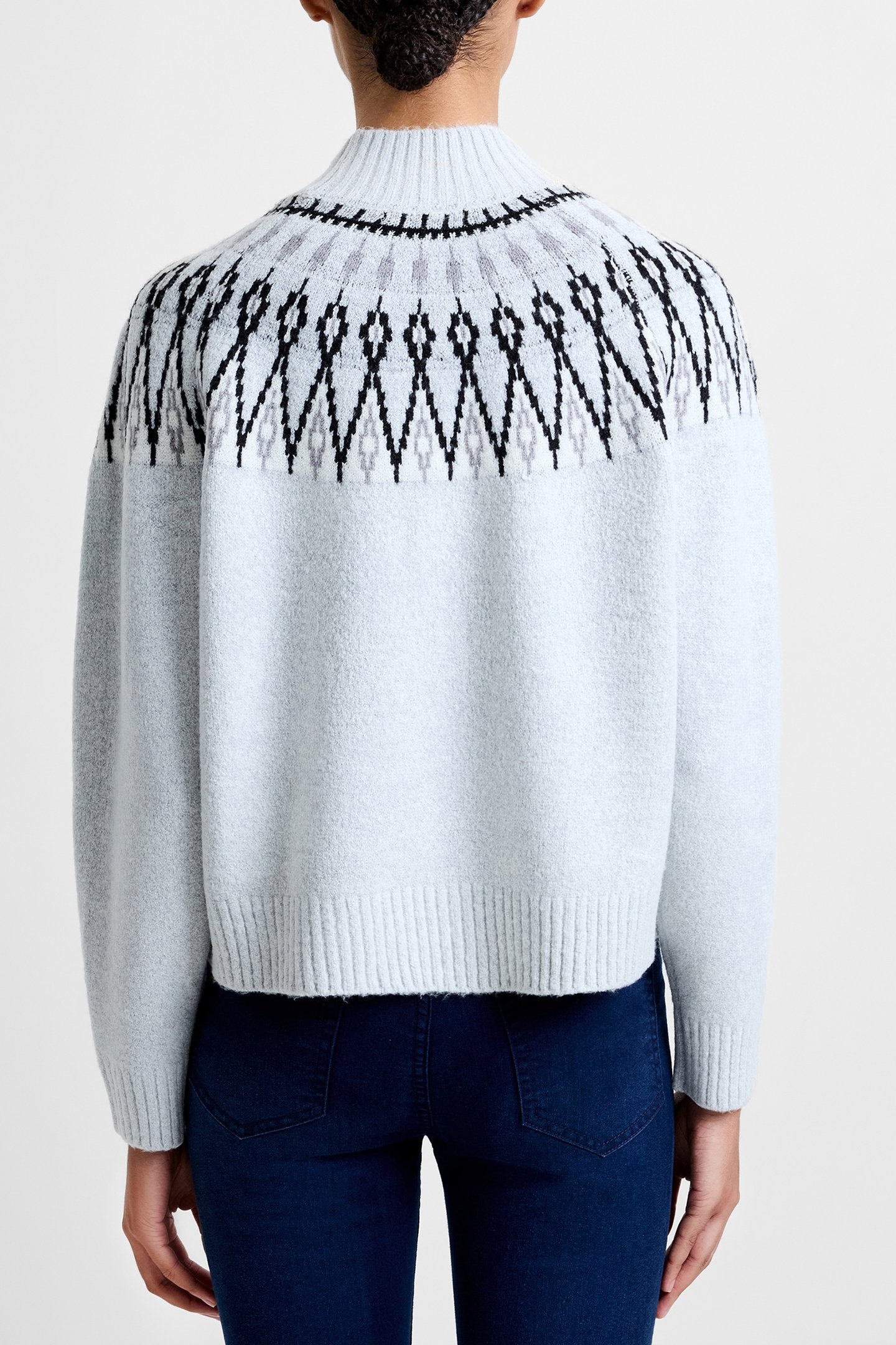 MODERN FAIRISLE LGT GREY MEL/WIN WHT 2