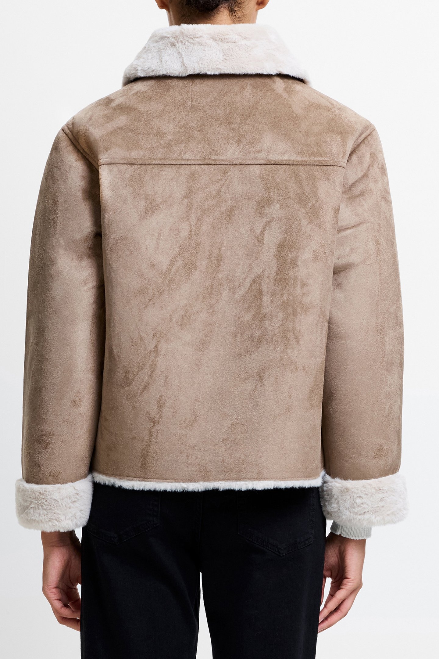 FAUX SUEDE DB TAUPE 2