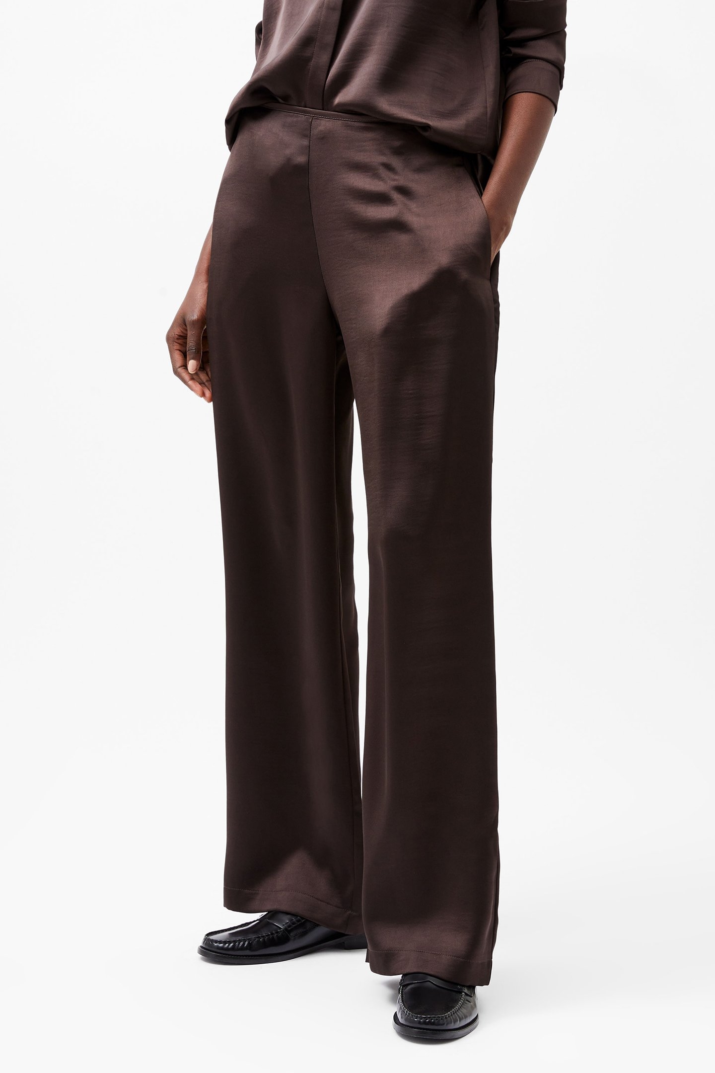 SATIN TROUSER CHOCOLATE GANACHE 1