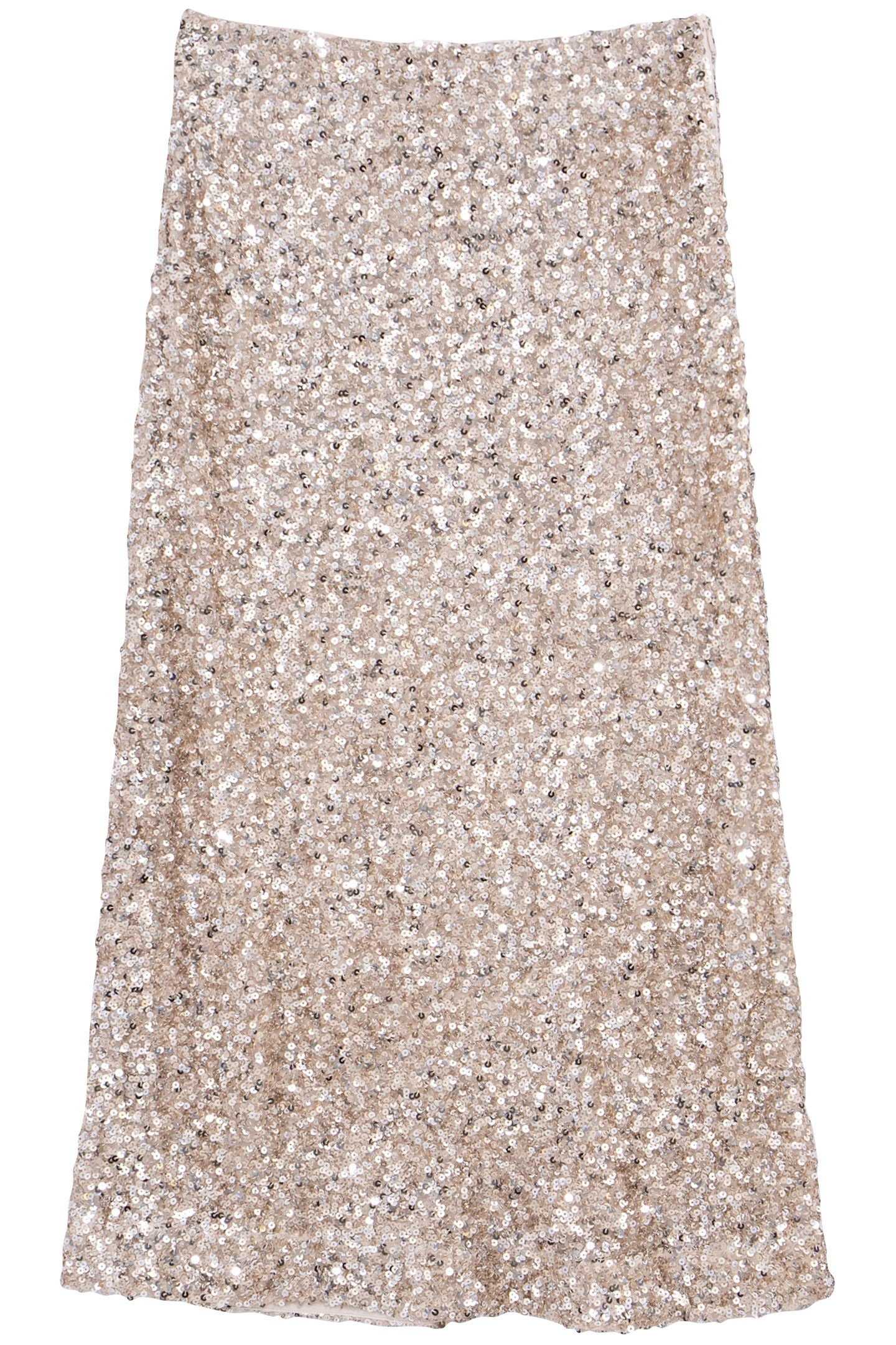 SEQUIN-EMBROIDERED CHAMPAGNE SKIRT CHAMPAGNE 4